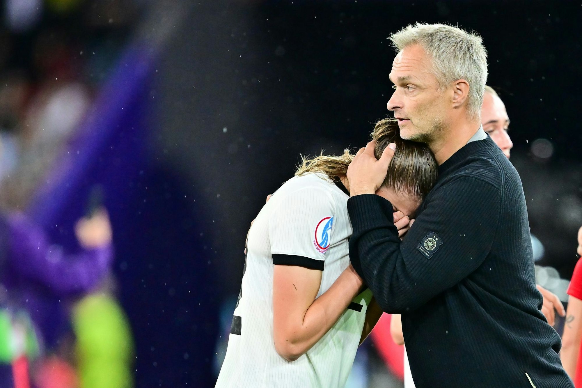 Nach dem EM-Aus gegen Spanien herrschte Trauer bei Jule Brand und Bundestrainer Christian Wück.