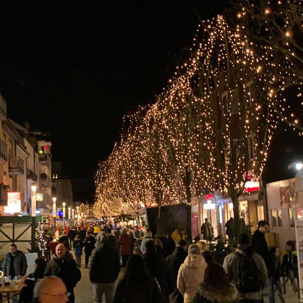 In der Troisdorfer Innenstadt findet am Wochenende der Winterwald statt.