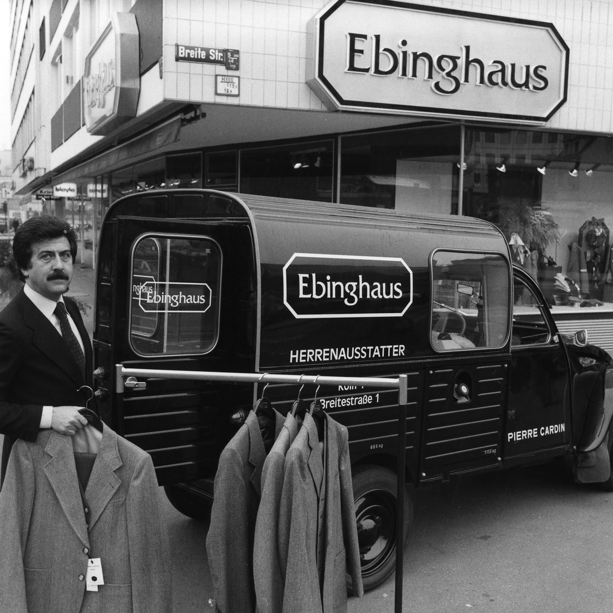 Herrenausstatter Ralph Ebinghaus in den 1970er Jahren