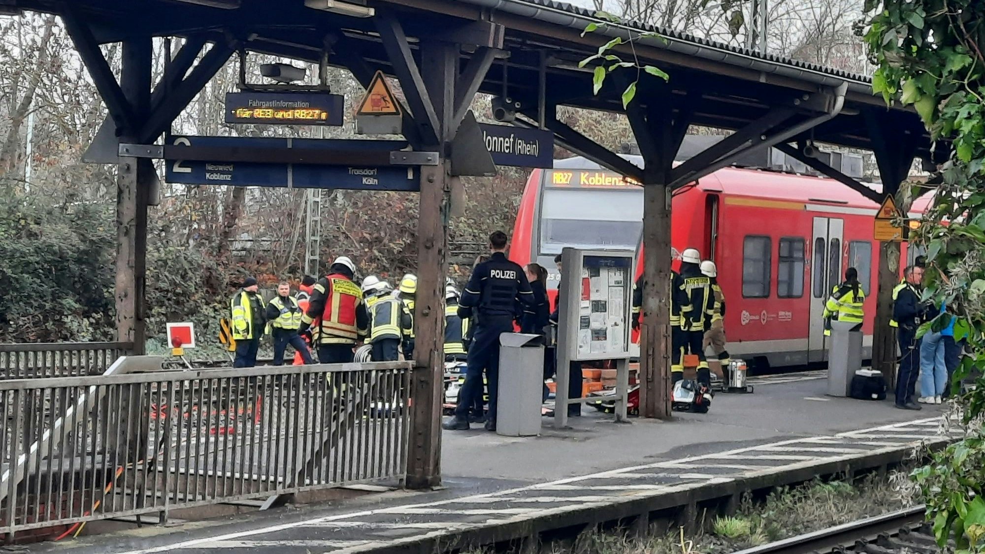 Unfall Bahnhof Bad Honnef