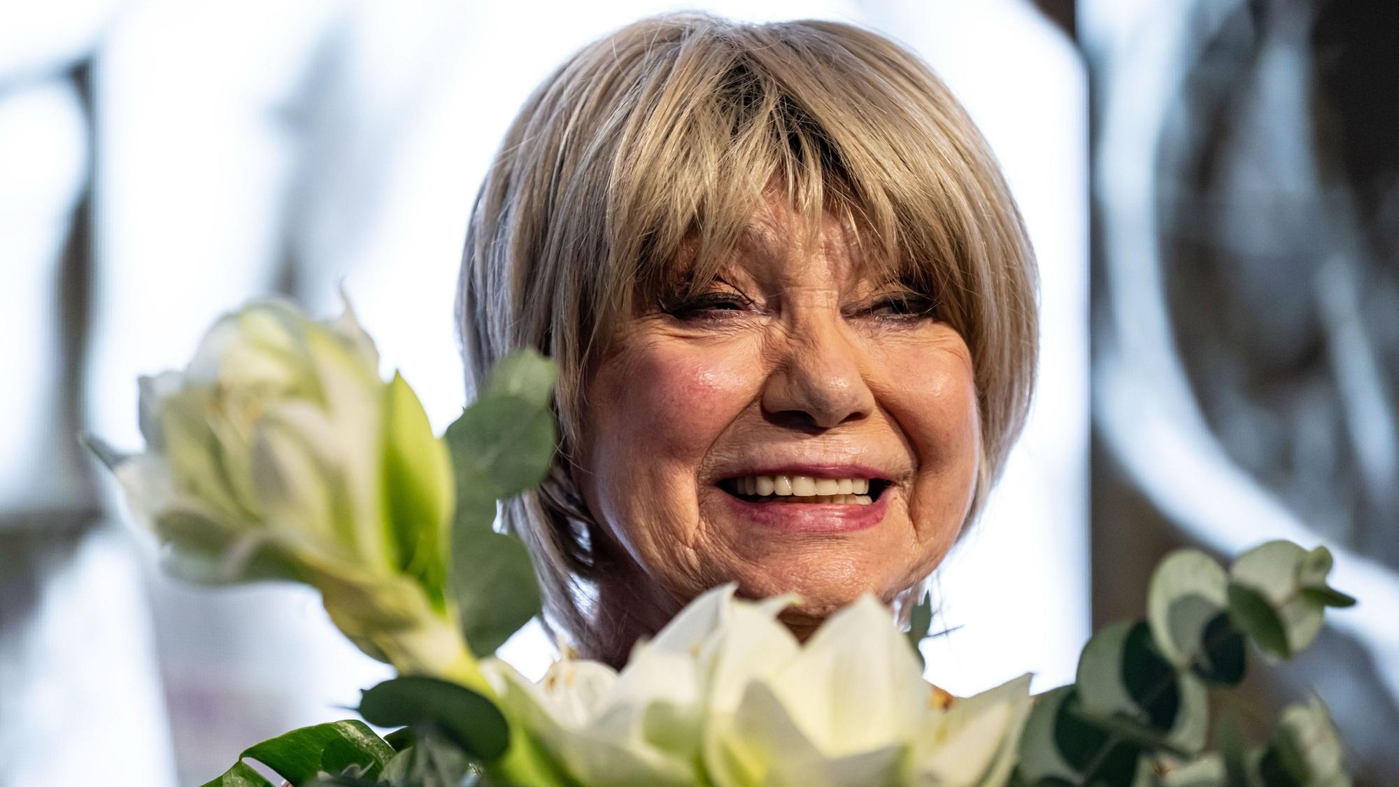 Judy Winter, Schauspielerin, reagiert auf den Götz-George-Preis 2025.