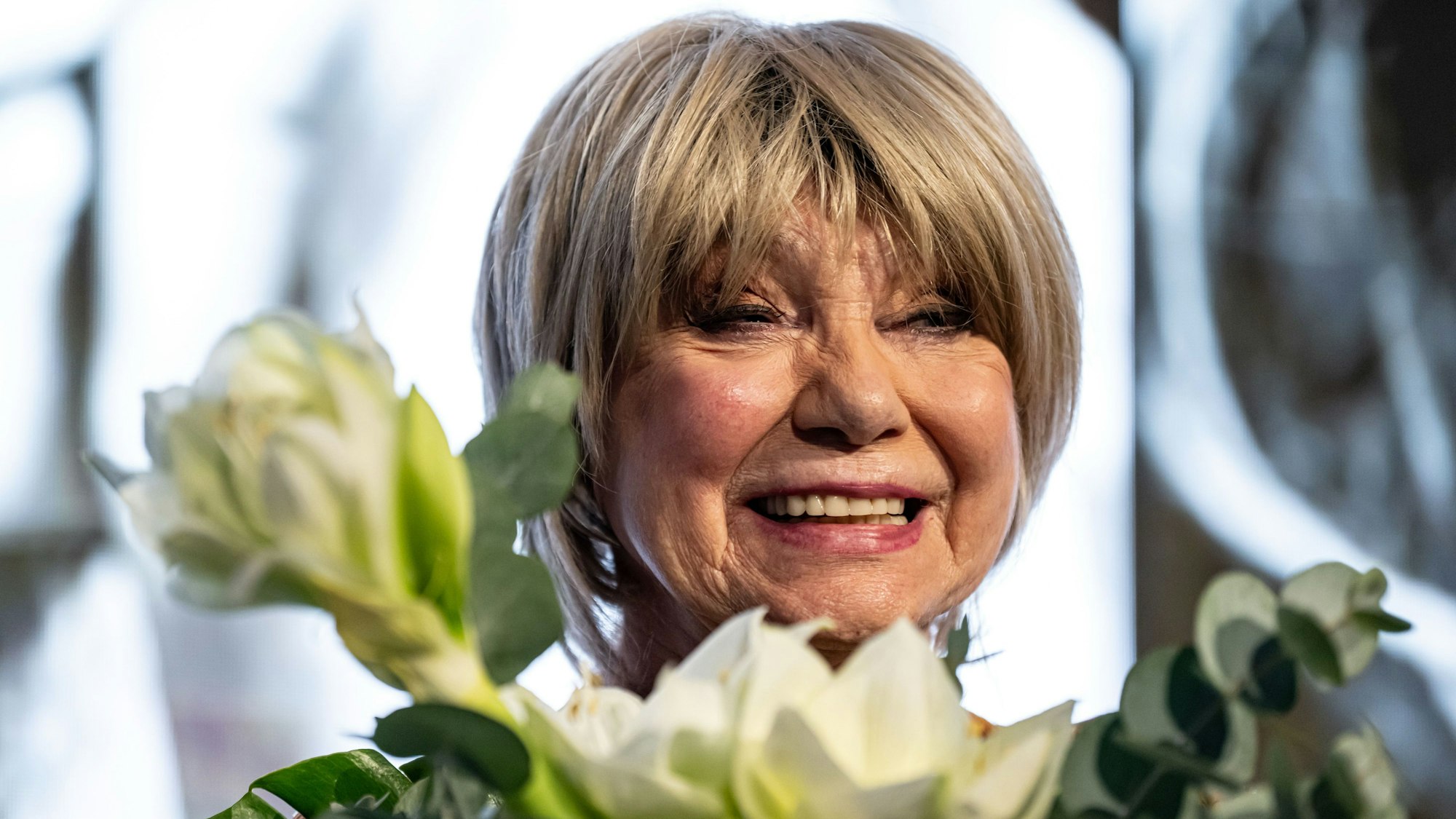 Judy Winter, Schauspielerin, reagiert auf den Götz-George-Preis 2025.