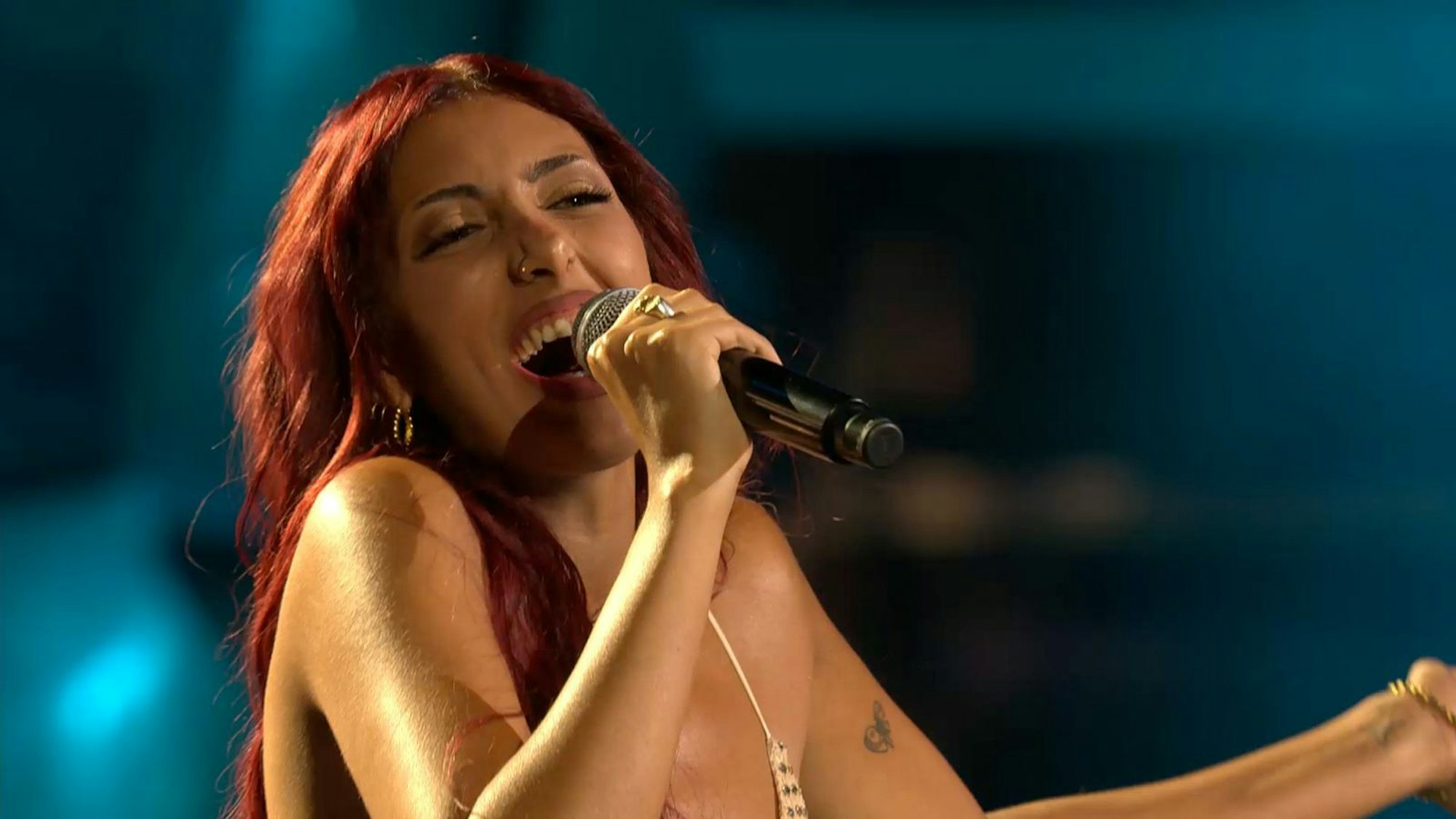 Shirin wollte sie unbedingt im Halbfinale sehen: Denia Weber (Bild: Joyn)