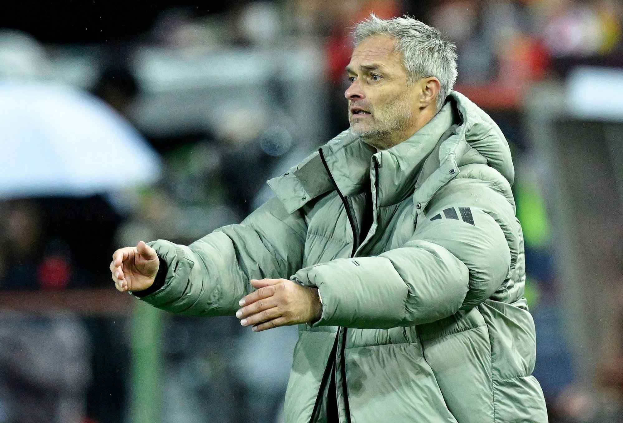 Bundestrainer Christian Wück verzweifelte an der deutschen Chancenverwertung.