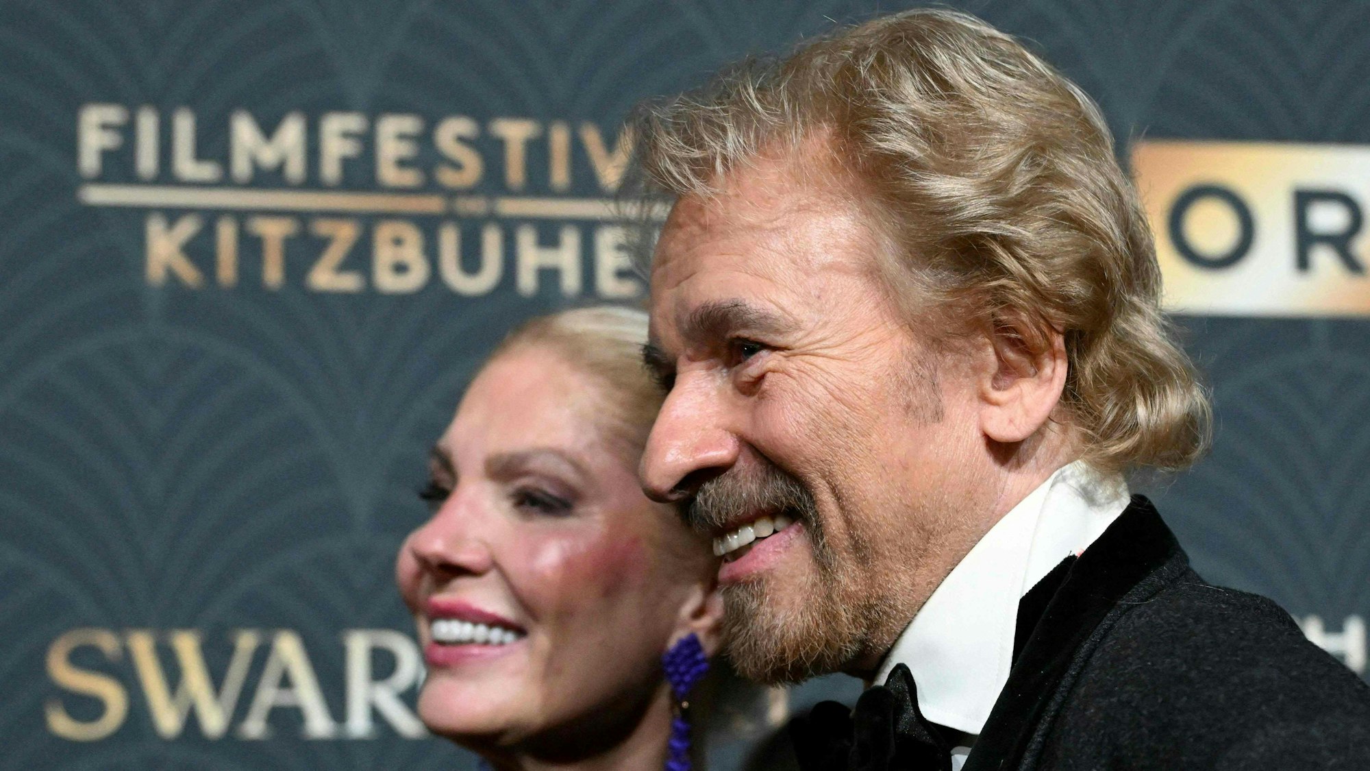 Thomas Gottschalk mit seiner Frau Karina in Kitzbühel.