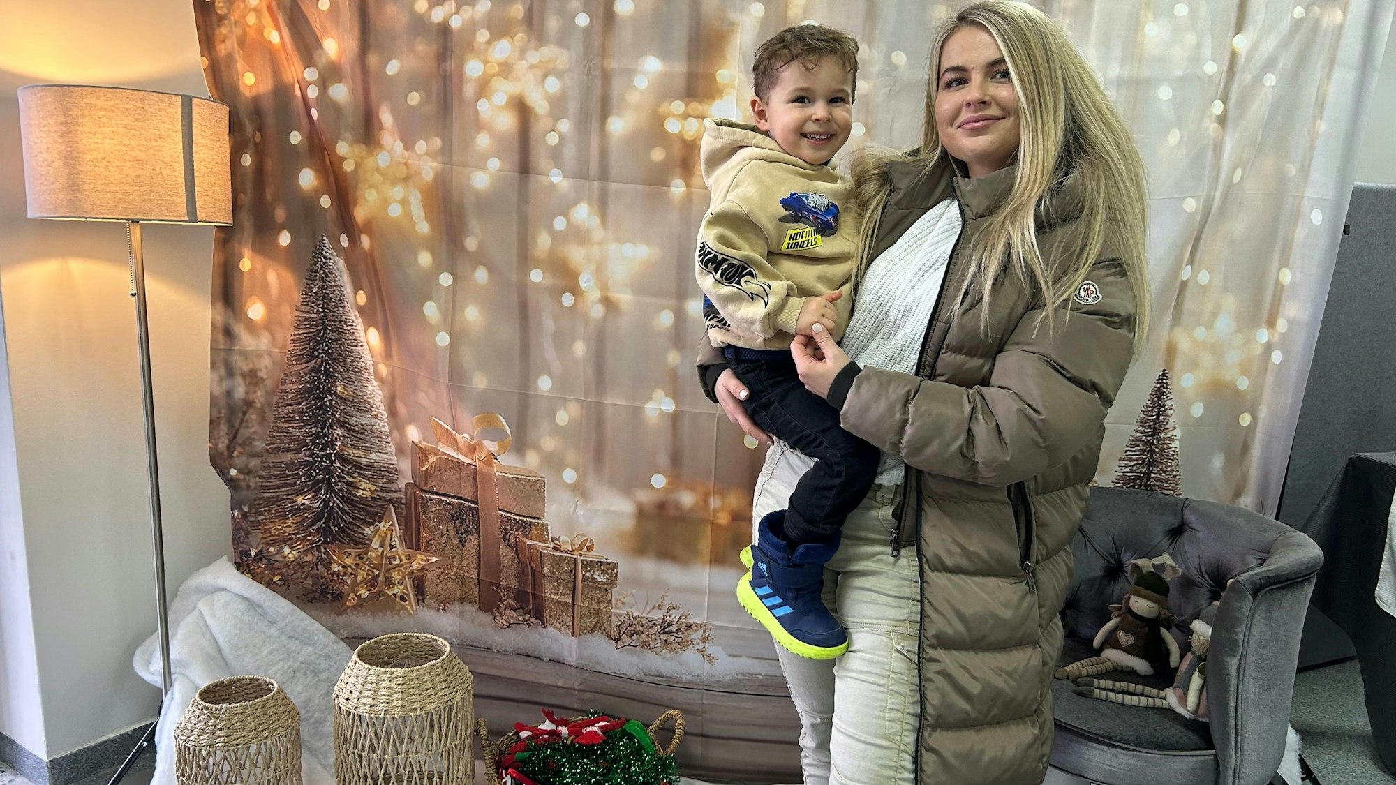 Besucherin Melanie Bieche war gemeinsam mit ihrem Mann und Sohn Niko (3) gekommen.