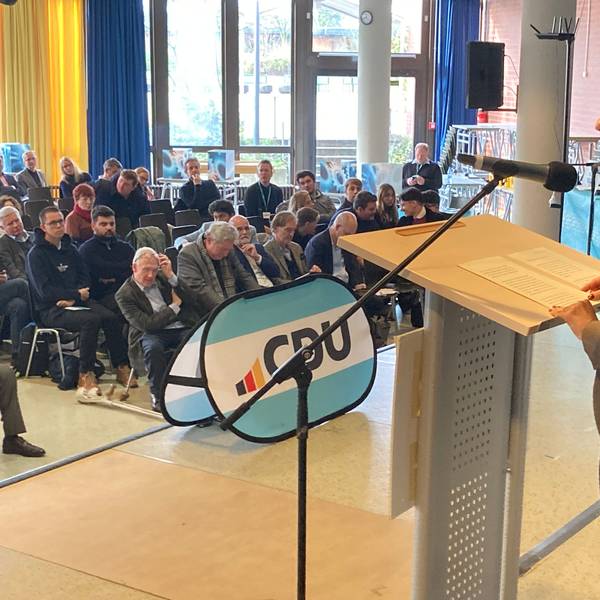 Der Kreisparteitag der CDU am Samstag im Gymnasium Pesch.
