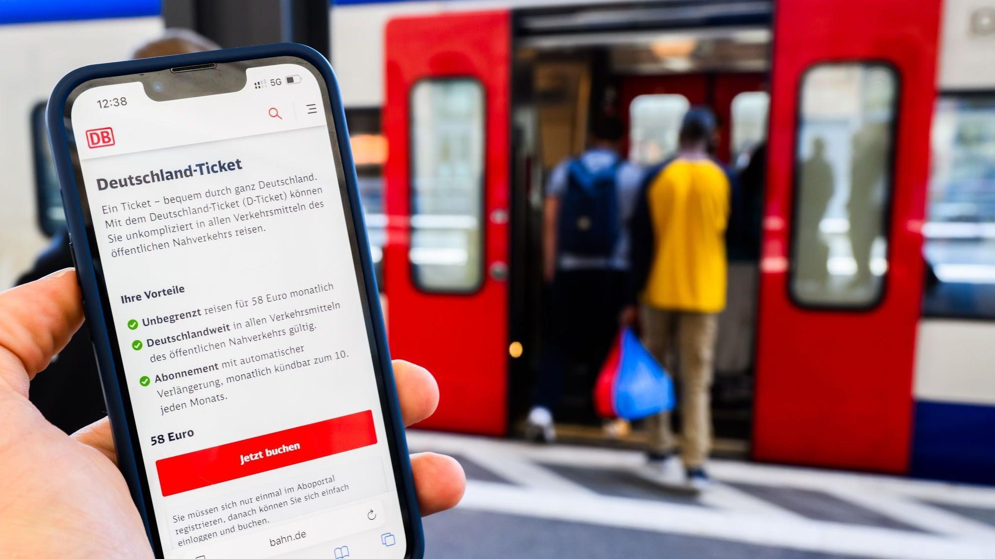 Das Deutschlandticket kostet künftig mehr. (Symbolbild)