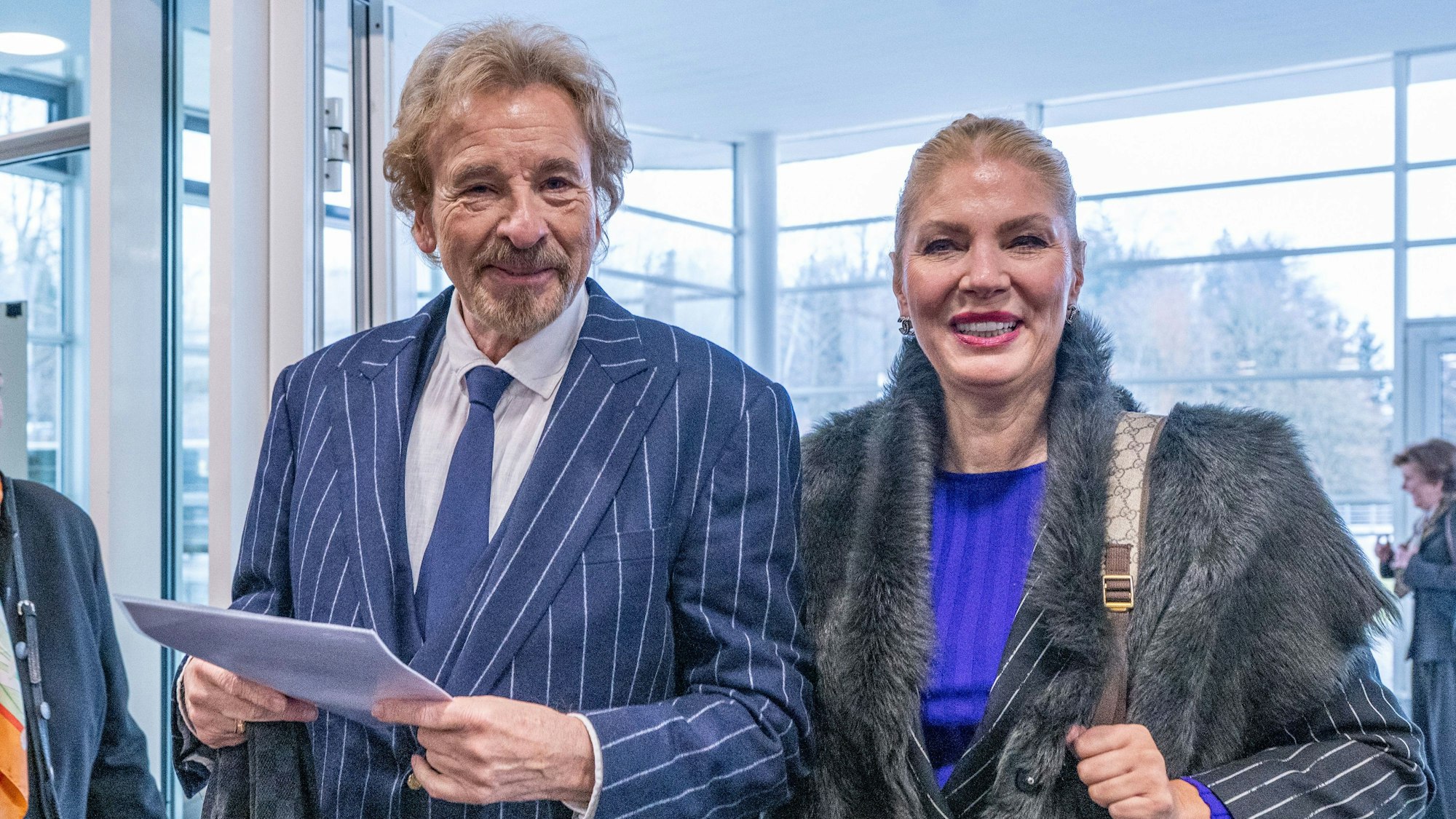 Thomas Gottschalk mit seiner Ehefrau Karina bei einer Verleihung.