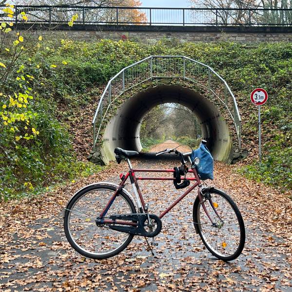 Die Balkantrasse bei Romberg mit einem Bayerrad. Foto: Ralf Krieger