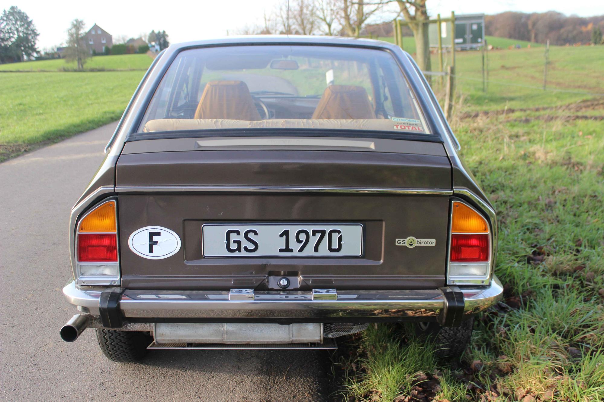 Rückansicht des Citroën GS Birotor