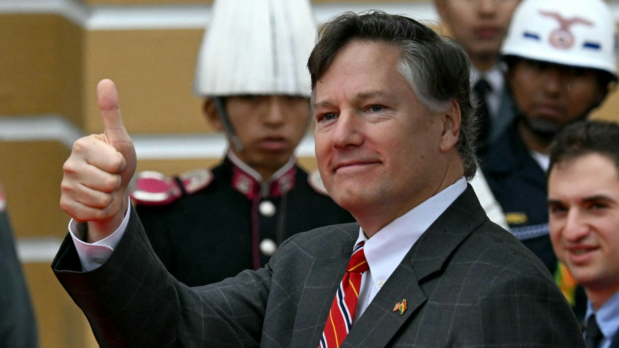 Christopher Landau, hier bei einem Besuch in Bolivien, ist der stellvertretende US-Außenminister. (Archivbild)