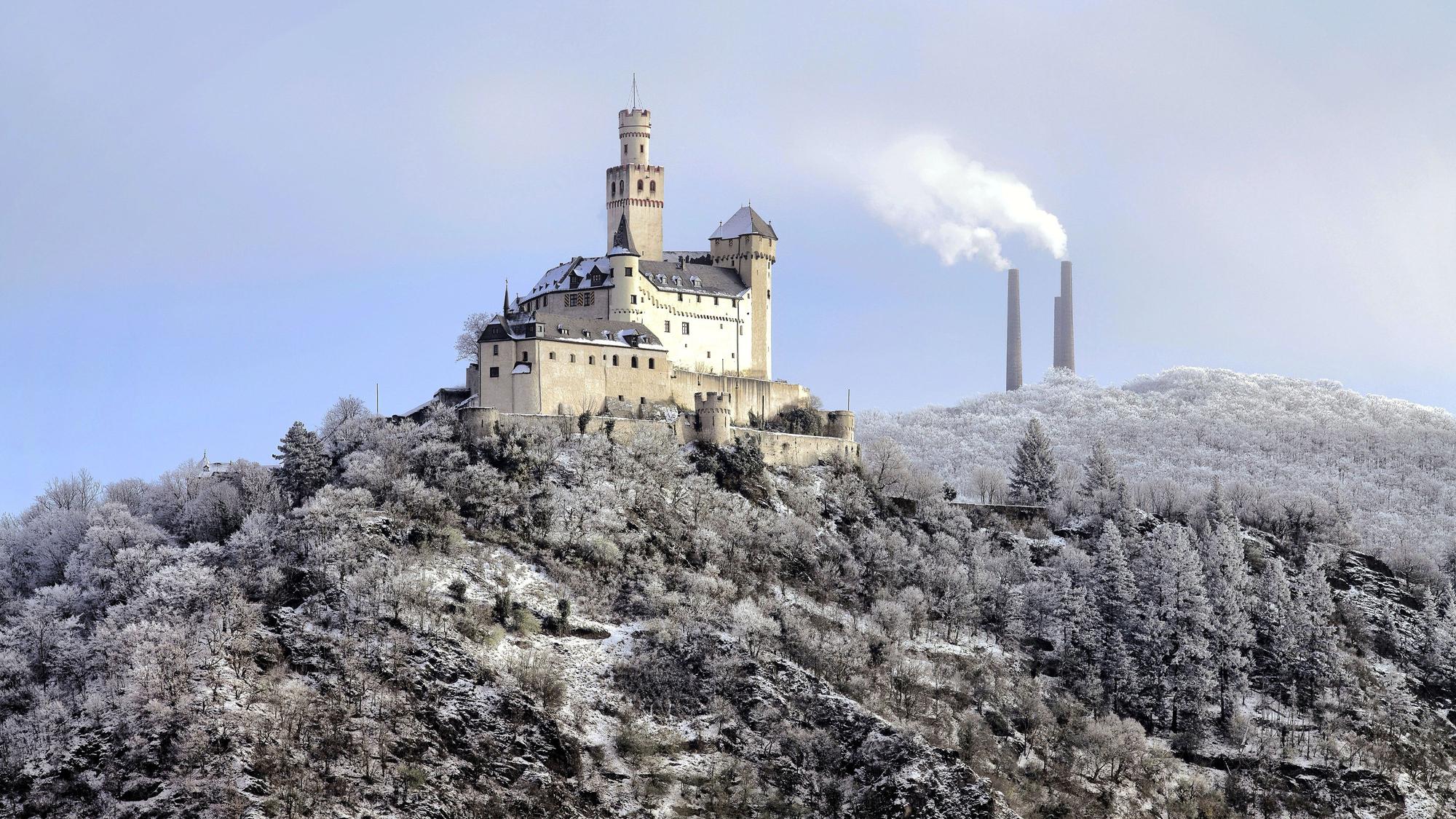 Marksburg im Winter. (Archivbild)