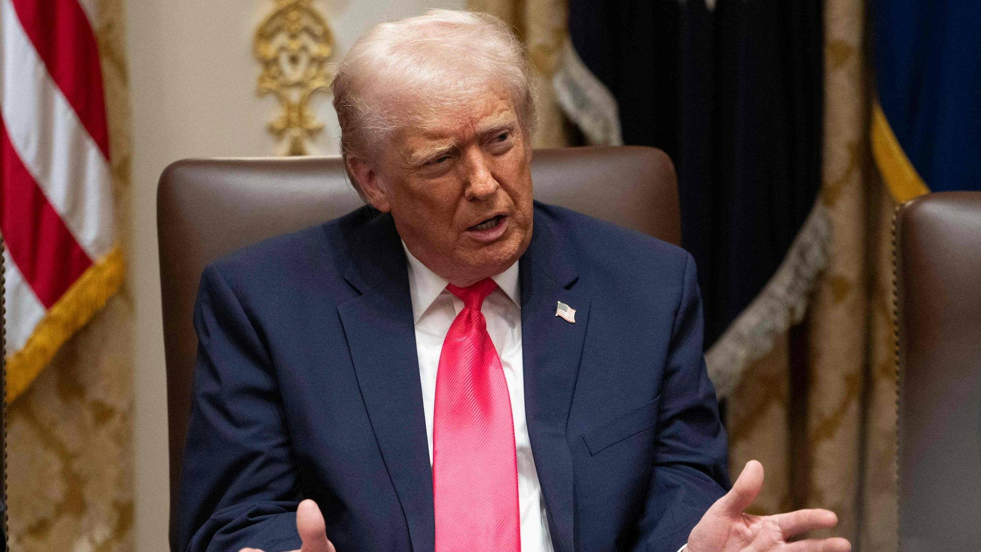 US President Donald Trump speaks during a Cabinet Meeting in the Cabinet Room of the White House in Washington, DC on December 2, 2025.Photo: ANDREW CABALLERO-REYNOLDS / AFP