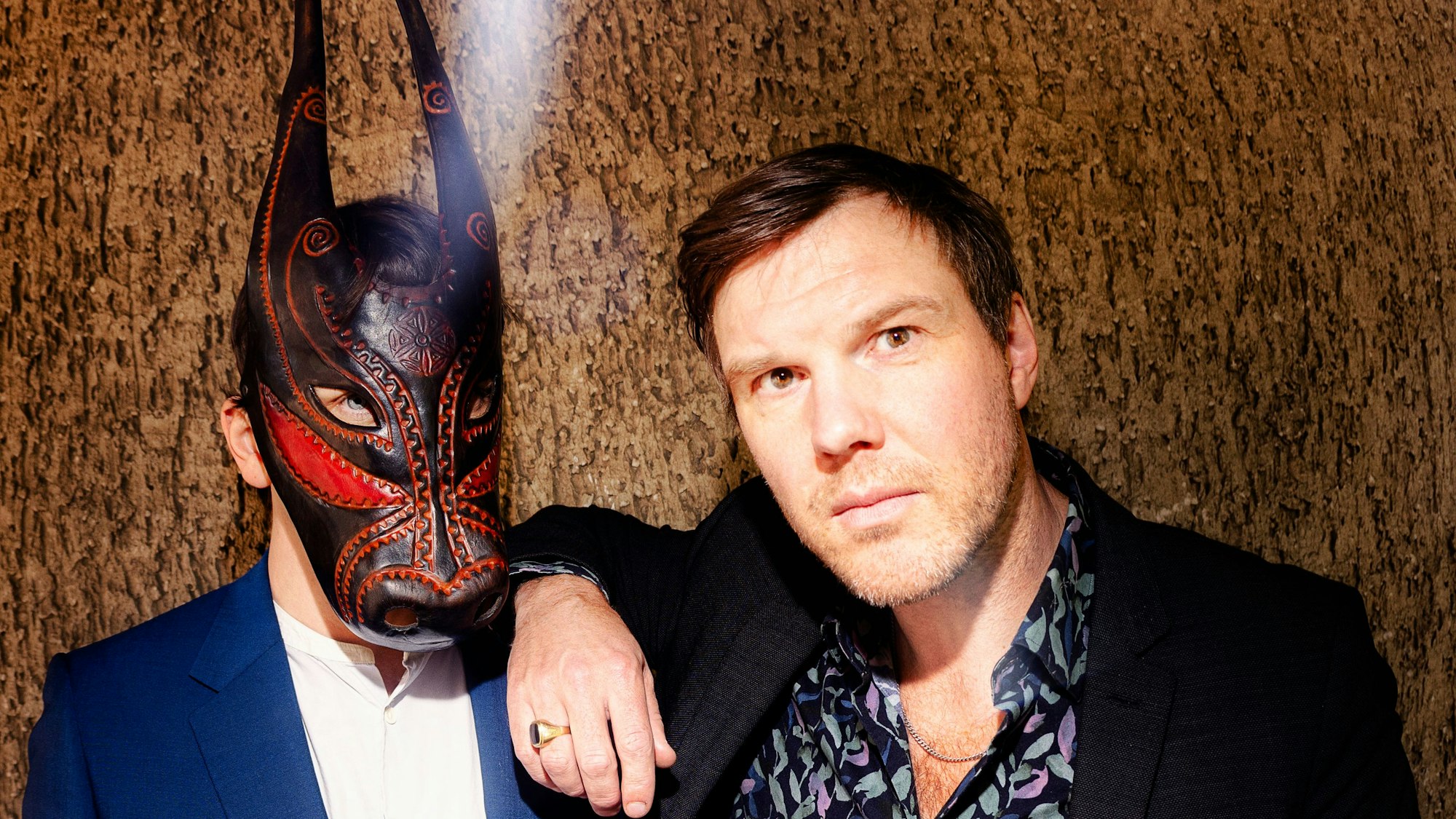 Autor Thorsten Nagelschmidt (r.) geht mit Musikproduzent Lambert auf Tour. Sie vertonen seinen neuen Roman