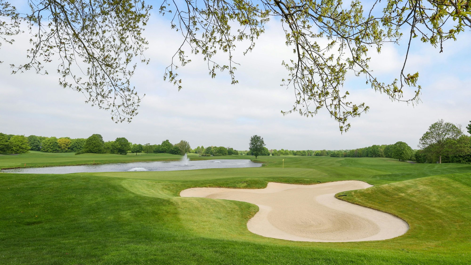 Das Golfgelände von Gut Lärchenhof.