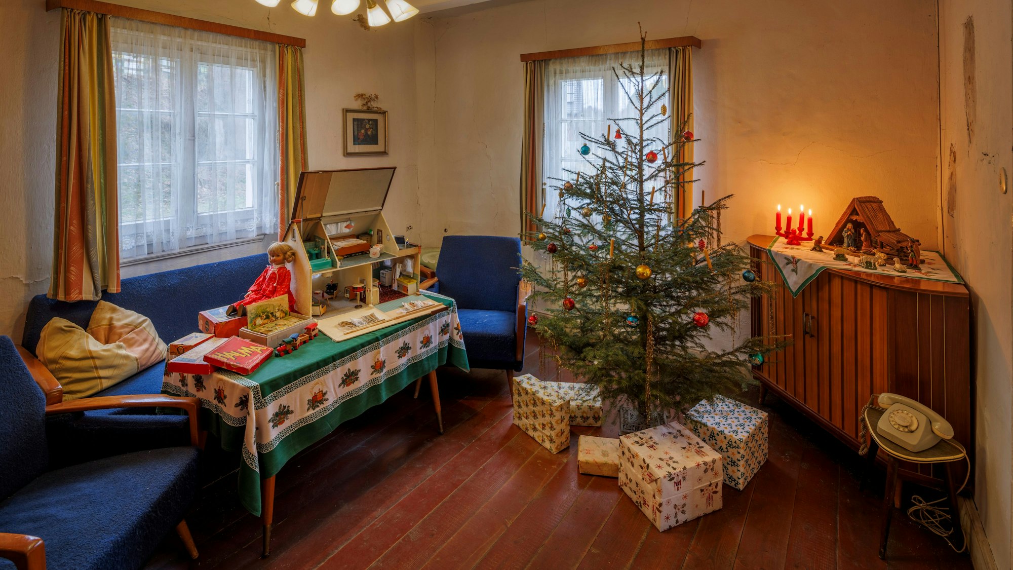 Weihnachtliche Stube in Hof Peters aus Lindlar-Steinscheid.