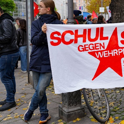 Junge Demonstranten in München. /Michael Nguyen