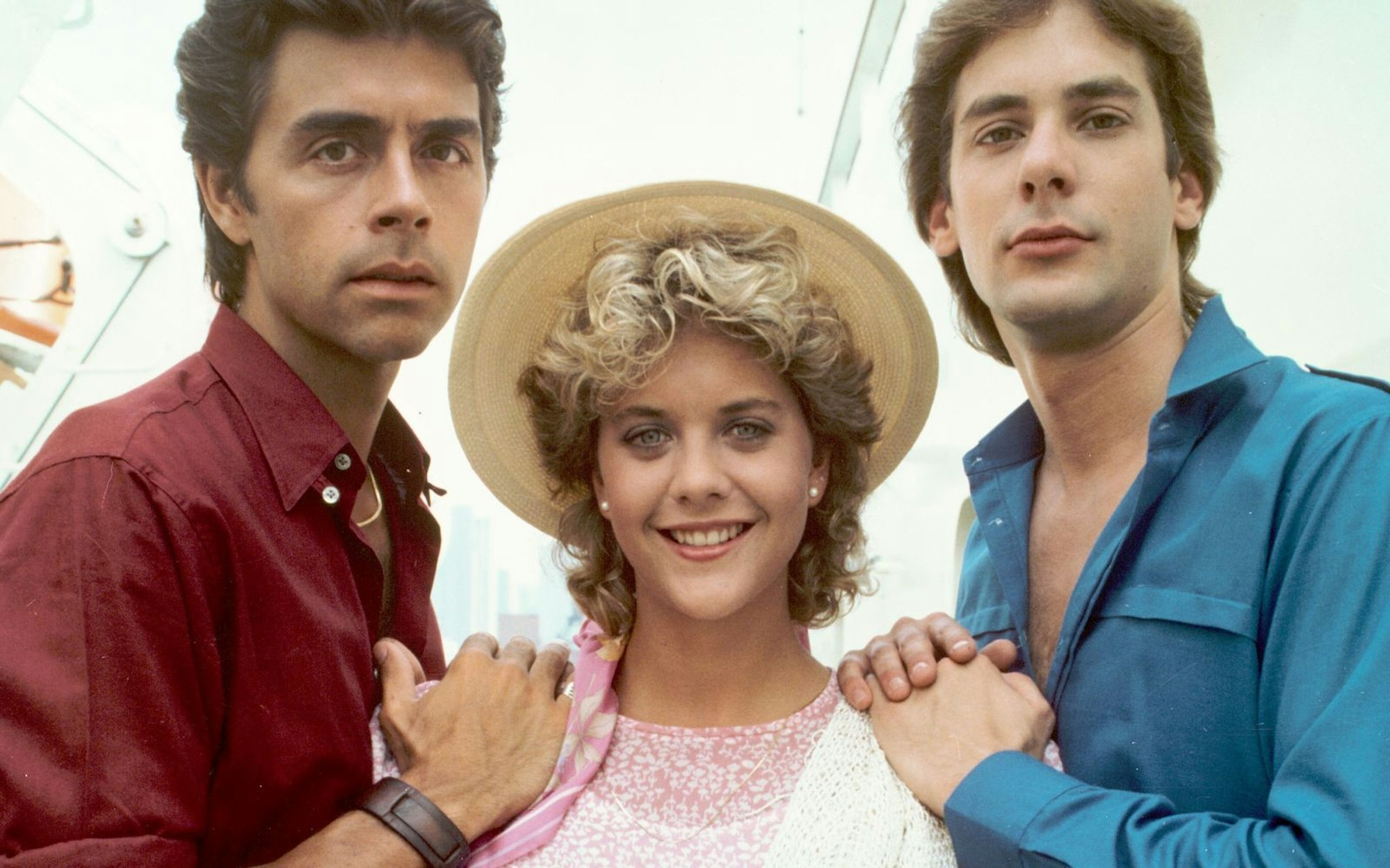 Meg Ryans TV-Hochzeit mit Steve Andropoulos (Frank Runyeon, Bild, links) in der Soap „As The World Turns“ sahen 20 Millionen US-Amerikaner. (Bild: CBS via Getty Images)