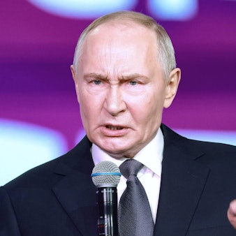 Kremlchef Wladimir Putin bei einem Auftritt in Moskau am Mittwoch. Die Gespräche zwischen dem russischen Präsidenten und einer amerikanischen Delegation endeten in Moskau am Dienstag ohne konkrete Ergebnisse.