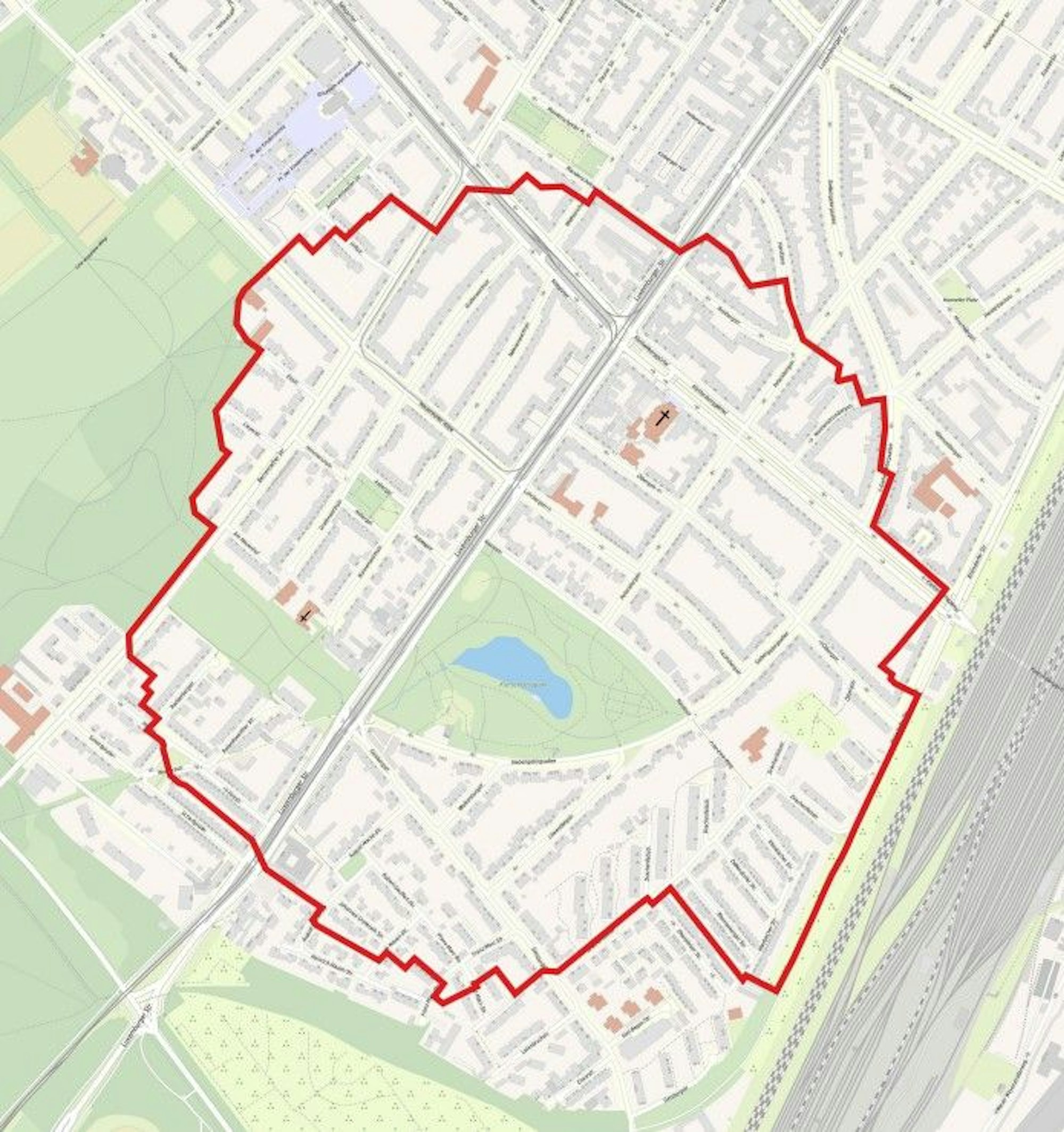 Die Karte zeigt den Evakuierungsradius für die Bomben-Entschärfung in Köln-Klettenberg.