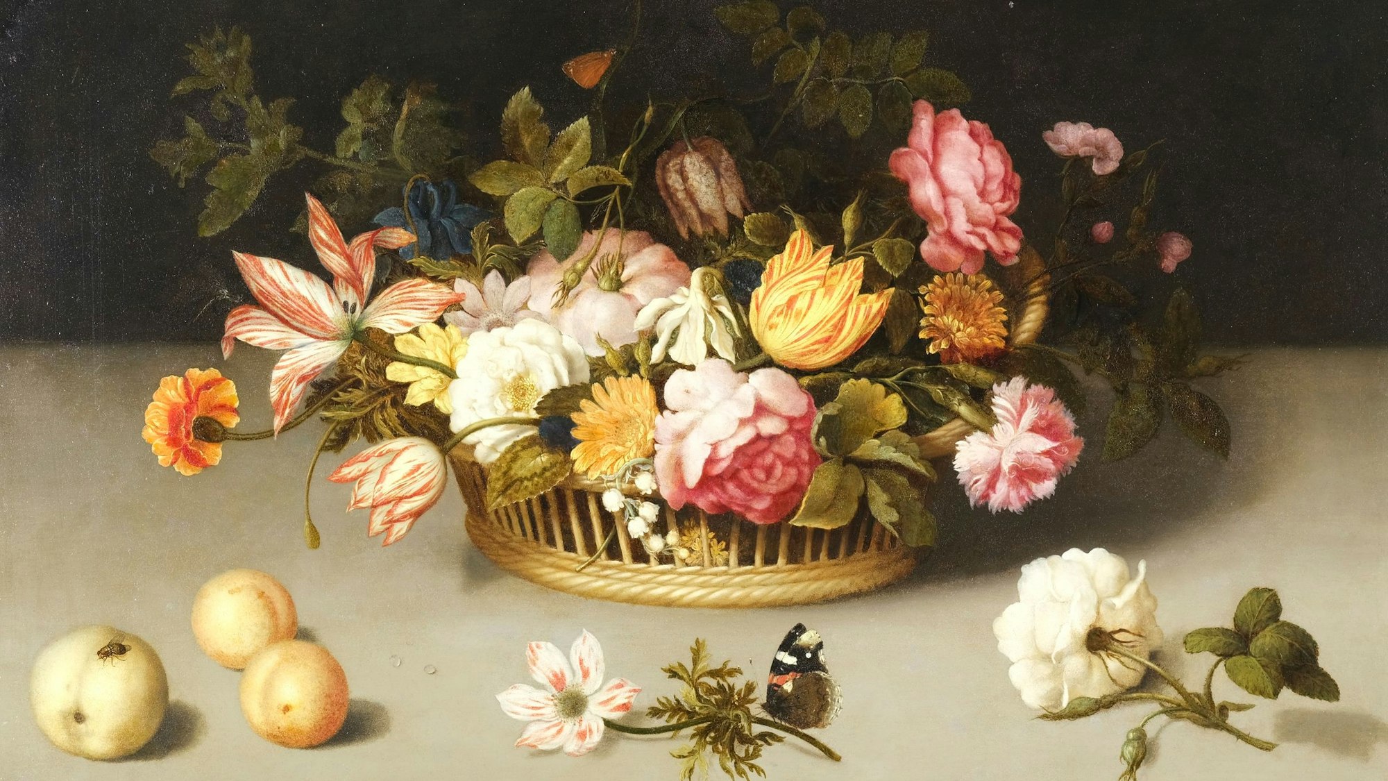 Ein Kunstwerk in der Ausstellung „B{L}OOMING „Barocke Blütenpracht“ im Wallraf Wallraf-Richartz-Museum & Fondation Corboud.