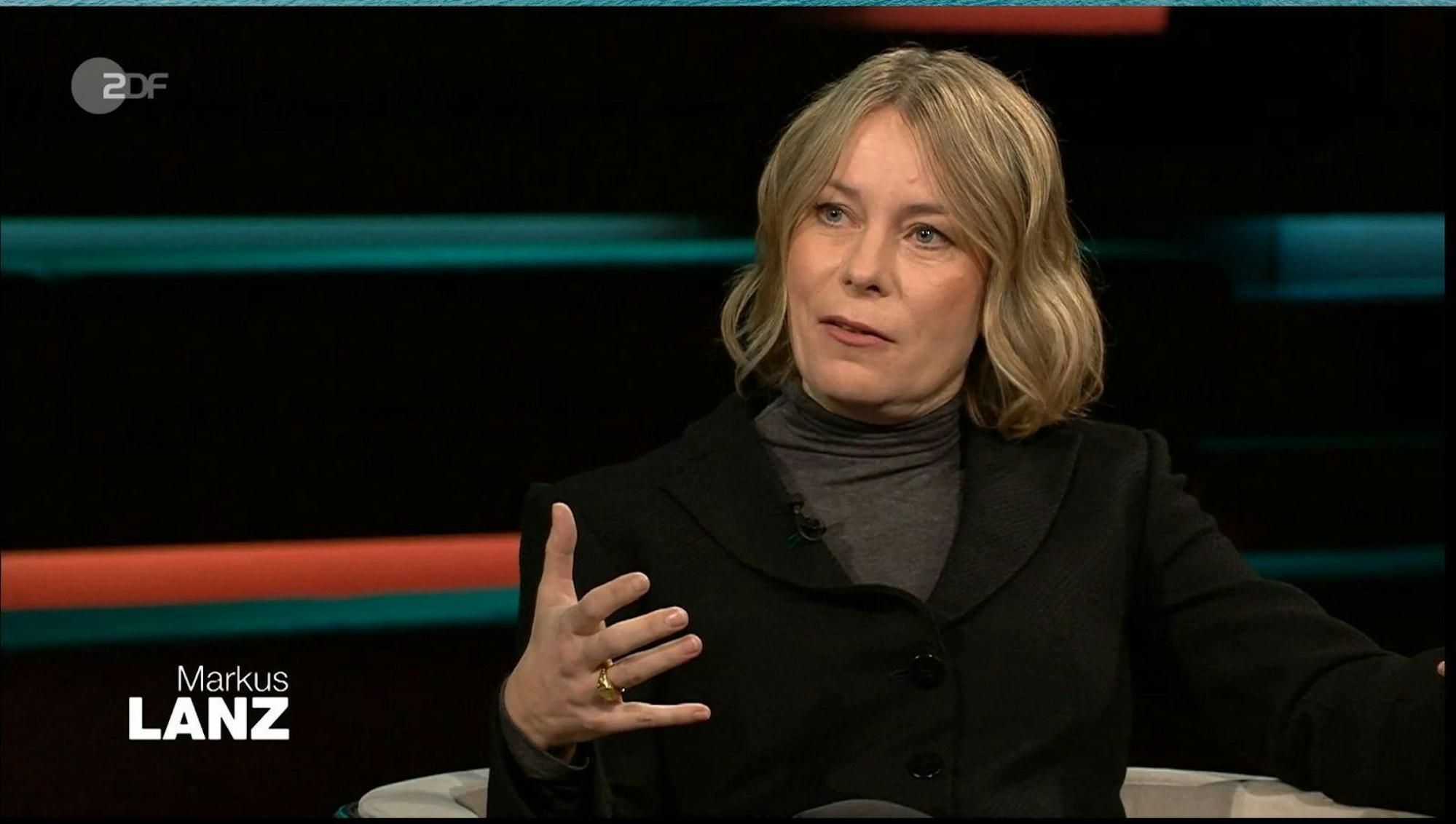 „Wer die AfD schwächen will, muss aufhören, sie zu beschweigen“, sagte Sabine Rennefanz. (Bild: ZDF)