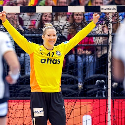 Die deutsche Handballerin Katharina Filter