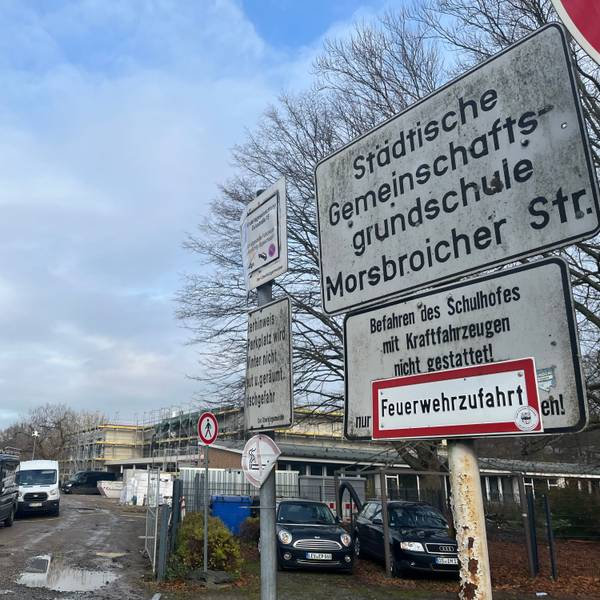 Baustelle der GGS Morsbroicher Straße