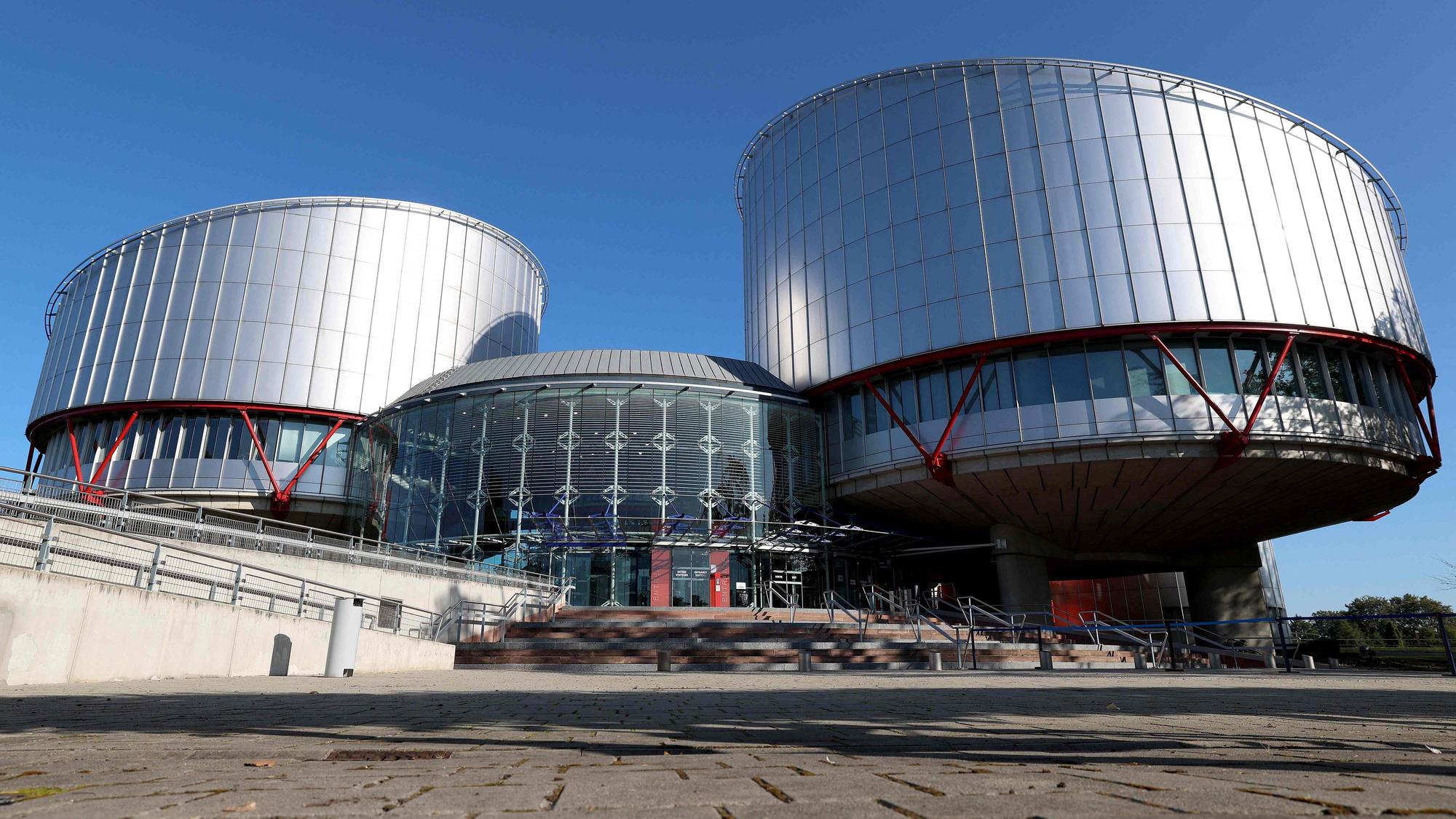Das Gebäude des Europäischen Gerichtshofs für Menschenrechte (EGMR) ist zu sehen.
