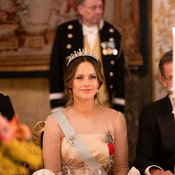 Prinzessin Sofia bei einem festlichen Gala-Dinner im Palast von Stockholm.