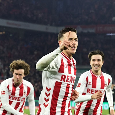 Said El Mala jubelt mit Denis Huseinbasic und Luca Waldschmidt.