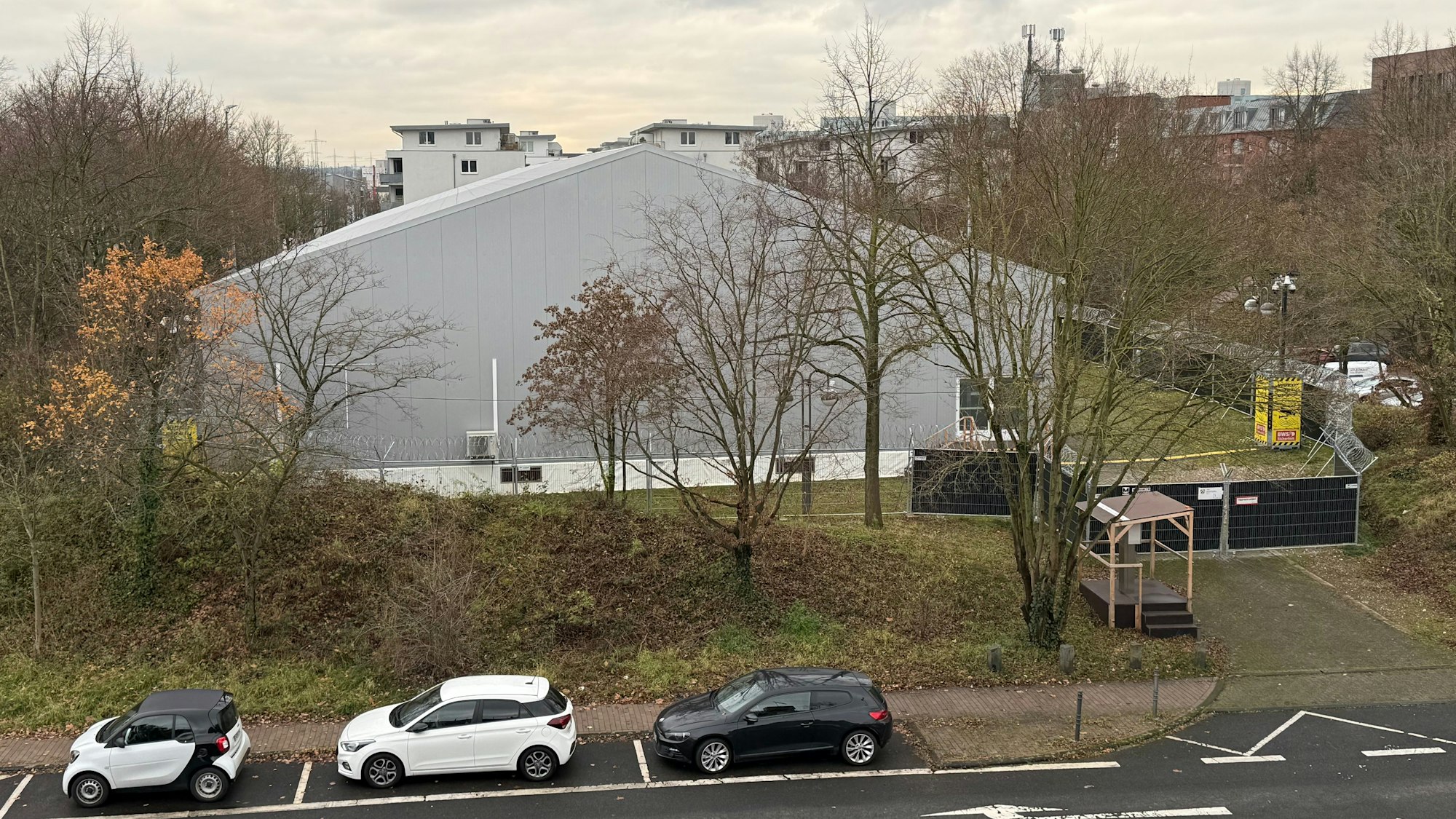 Die Behelfssäle des Kölner Landgerichts