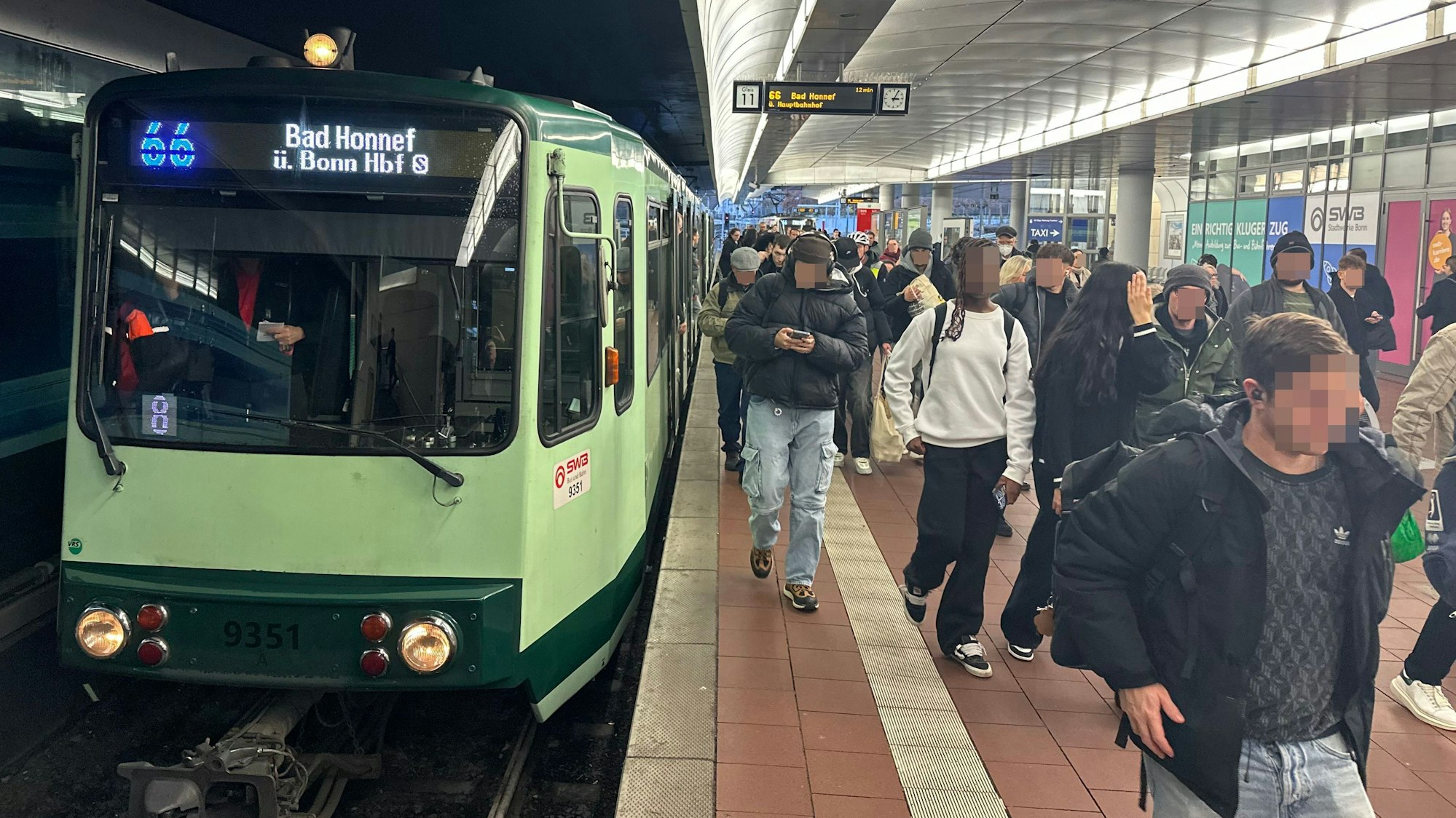Die Linie 66 startet und endet im Siegburger Bahnhof.
