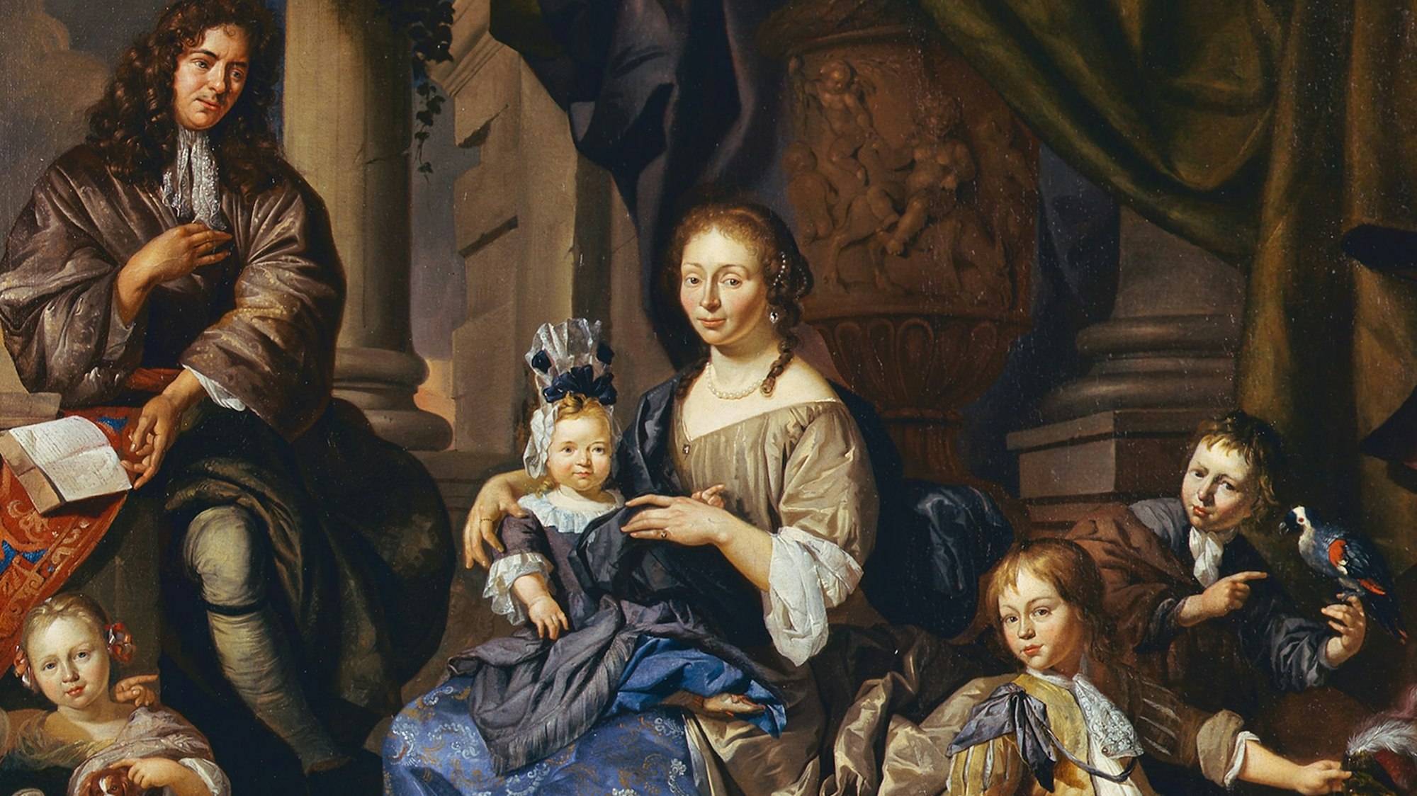 Köln, Wallraf-Richartz-Museum & Fondation Corboud, Gemäldesammlung, Inv.-Nr. Dep. 0841, Familie Dirck Torrenvliet, Toorenvliet, Jacob, 1687 & 1694, Öl Leinwand, 90,5 x 132 cm