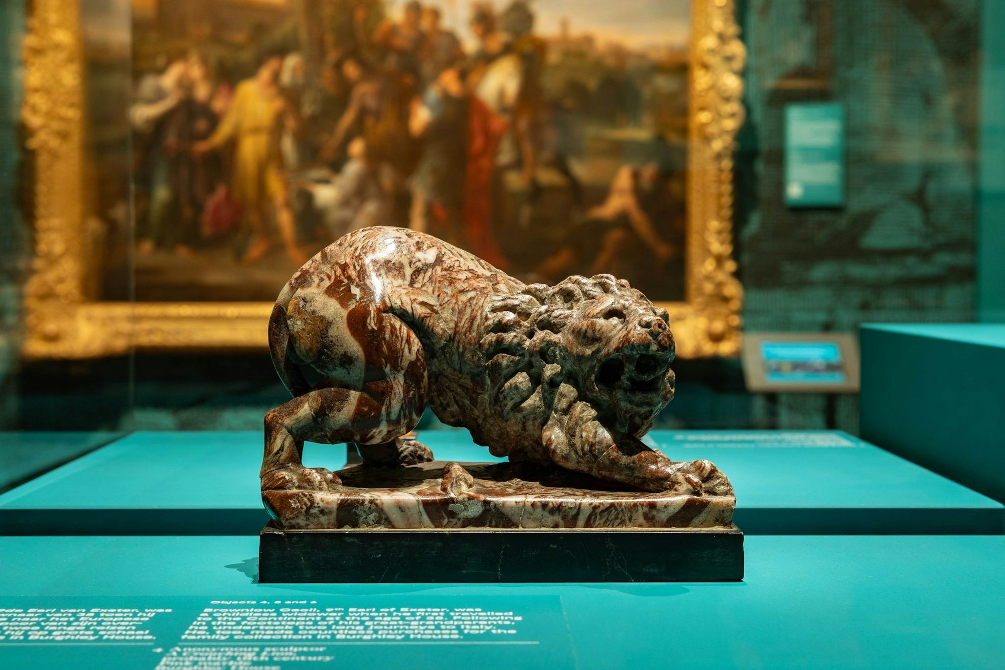 Souvenir des Grafen Cecil, das nicht so alt ist, wie er dachte: der kauernde Löwe in der Schau «The Grand Tour» im Mauritshuis.
