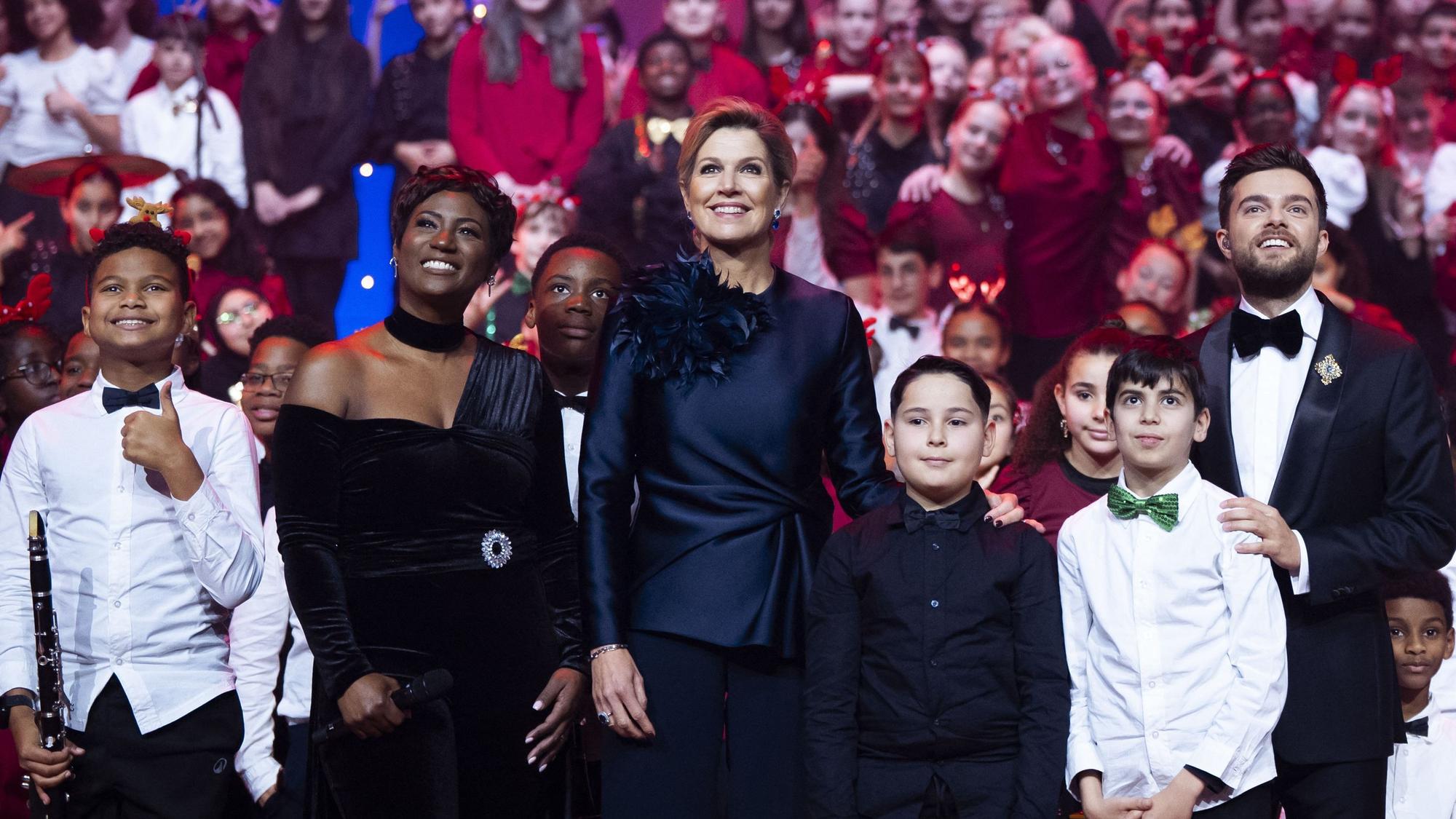 Königin Máxima während der Aufzeichnung der „Kerst Muziekgala 2025“.