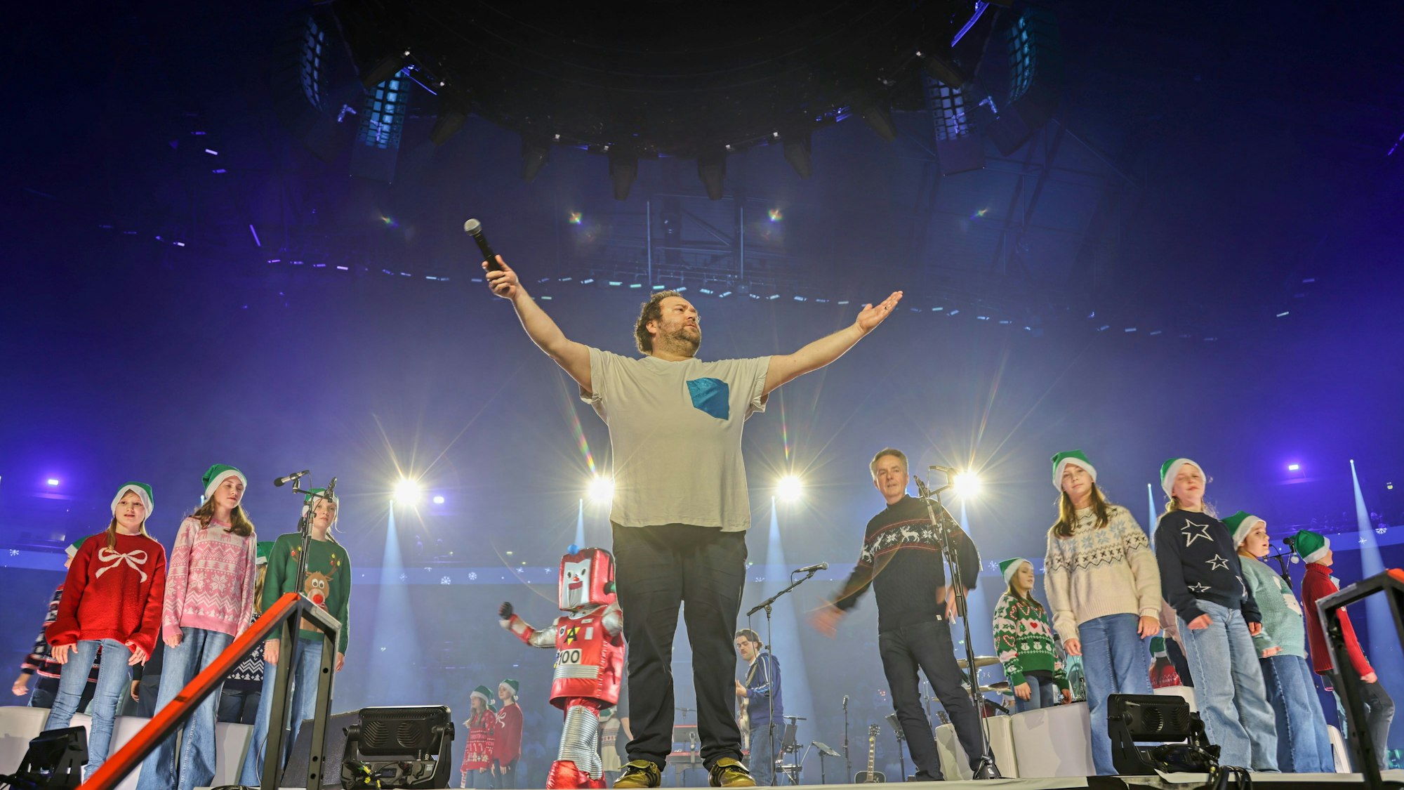 Pelemele beim Auftritt in der Lanxess-Arena.
