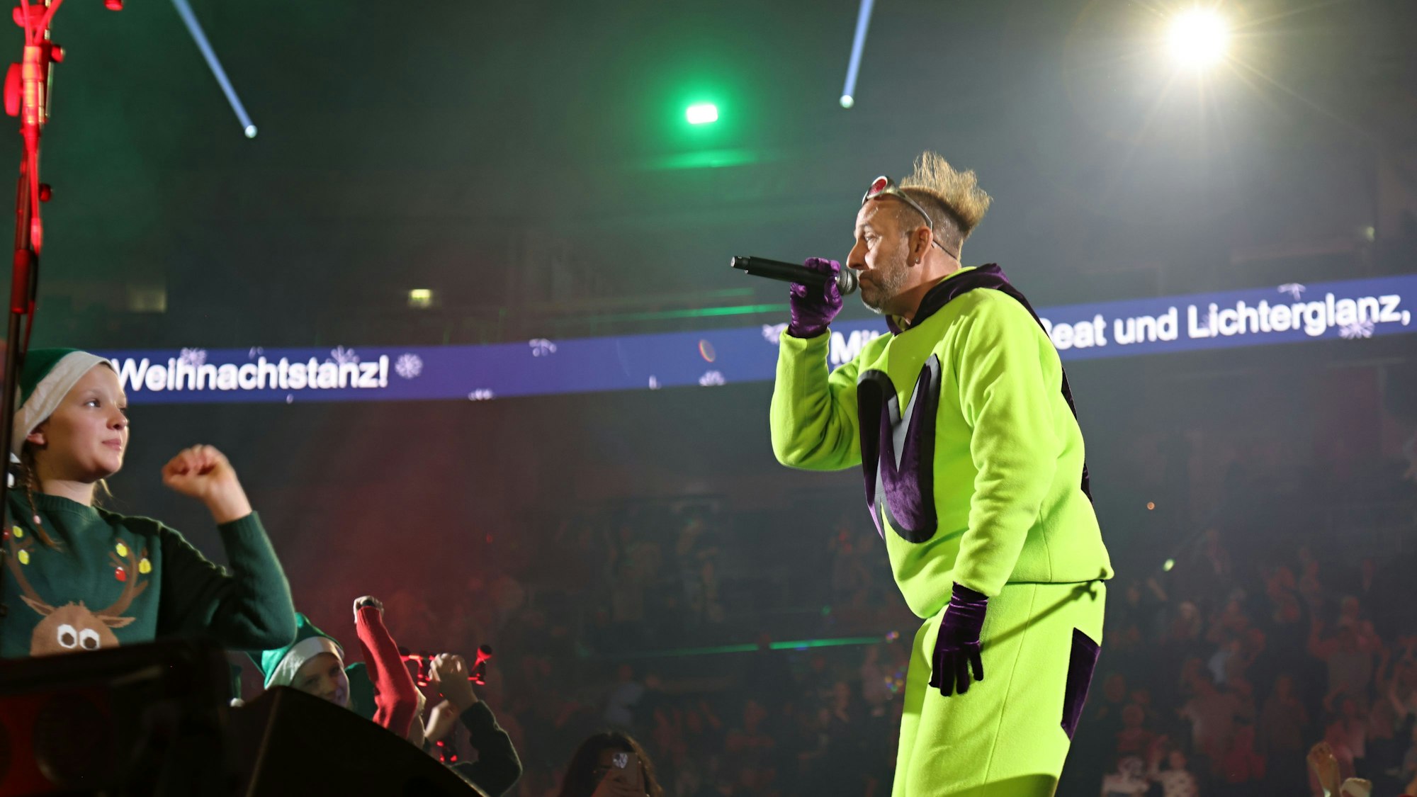 Tom Lehel als Wichtelmann in der Lanxess-Arena.
