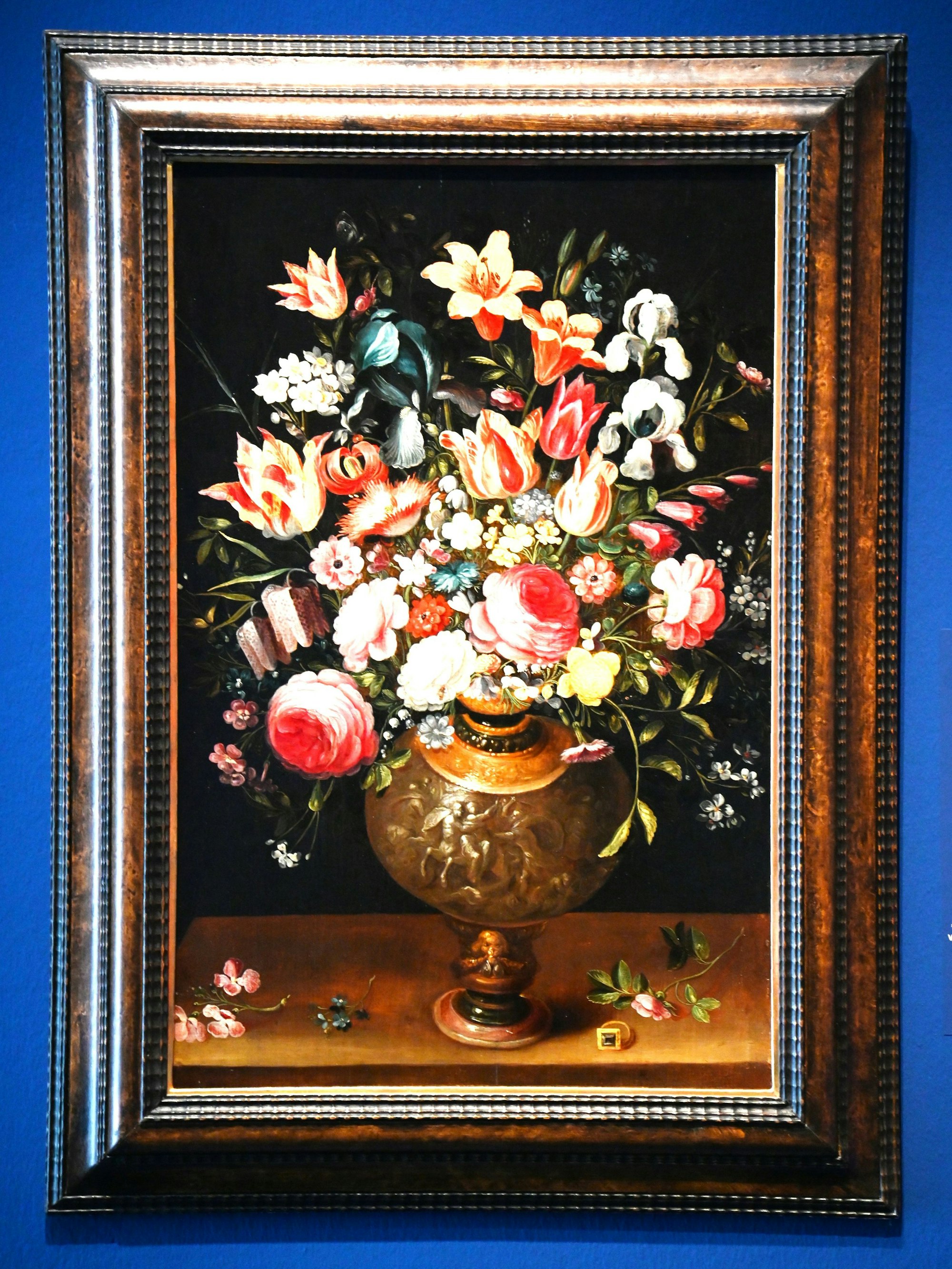 Bukett in einer Prunkvase, Frans Francken, um 1610. Wallraf-Richartz-Museum Köln