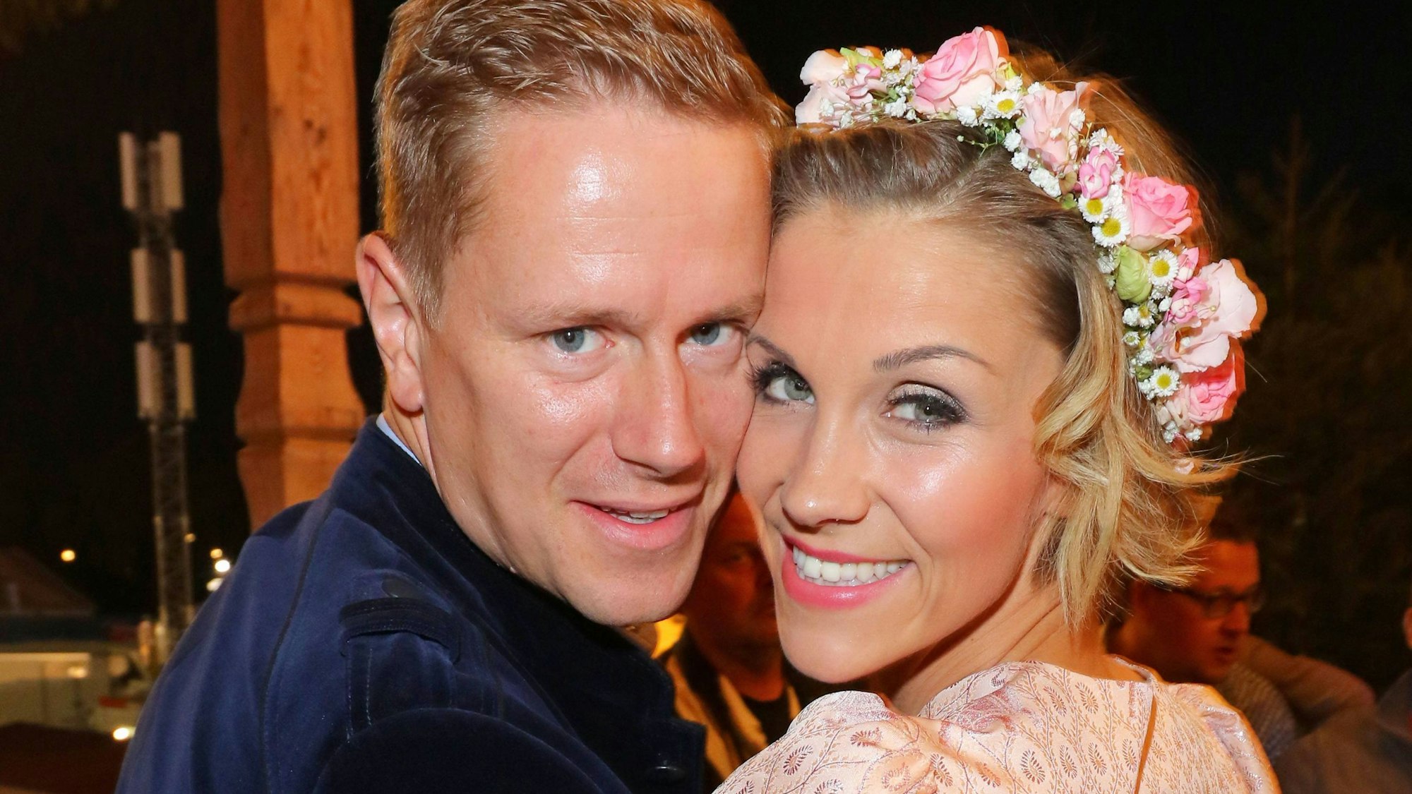 Anna-Maria Zimmermann und Christian Tegeler, Wange an Wange.