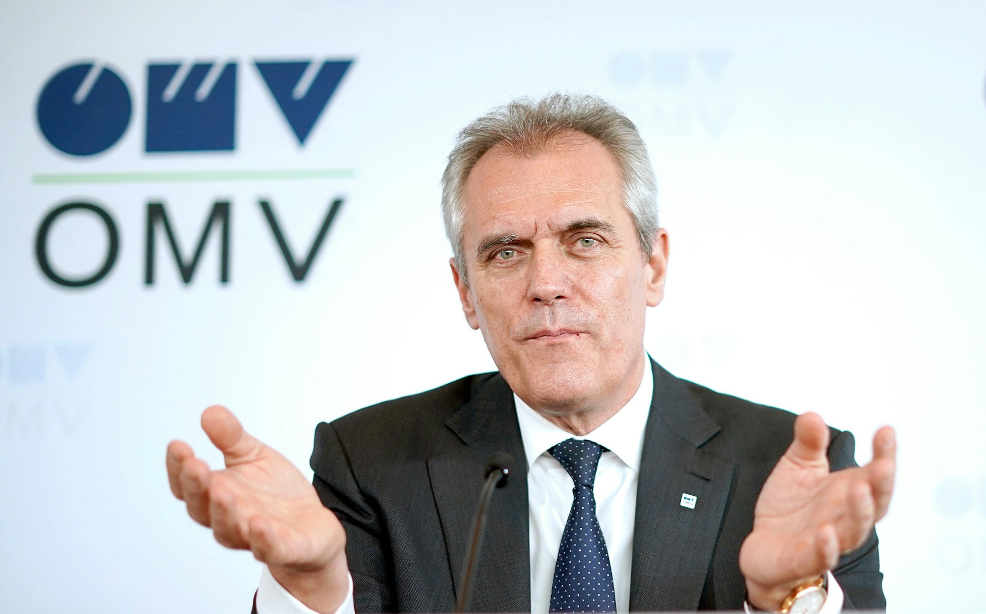 Rainer Seele spricht, noch in seiner Funktion als OMV-Generaldirektor.