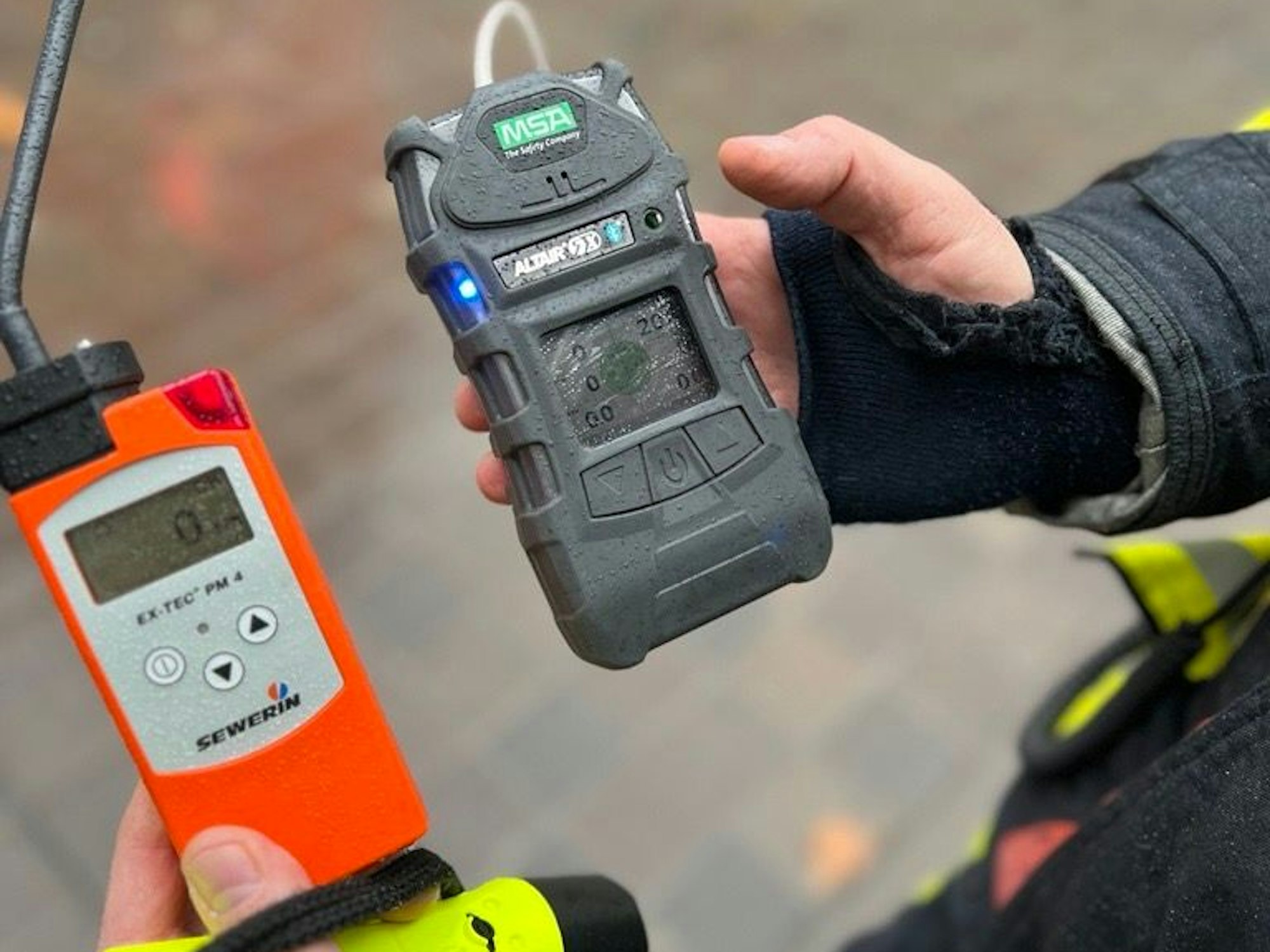 Die Gas-Messgeräte zeigen keine erhöhten Werte an.