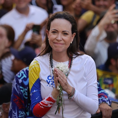 María Corina Machado ist die diesjährige Friedensnobelpreisträgerin. (Archivbild)