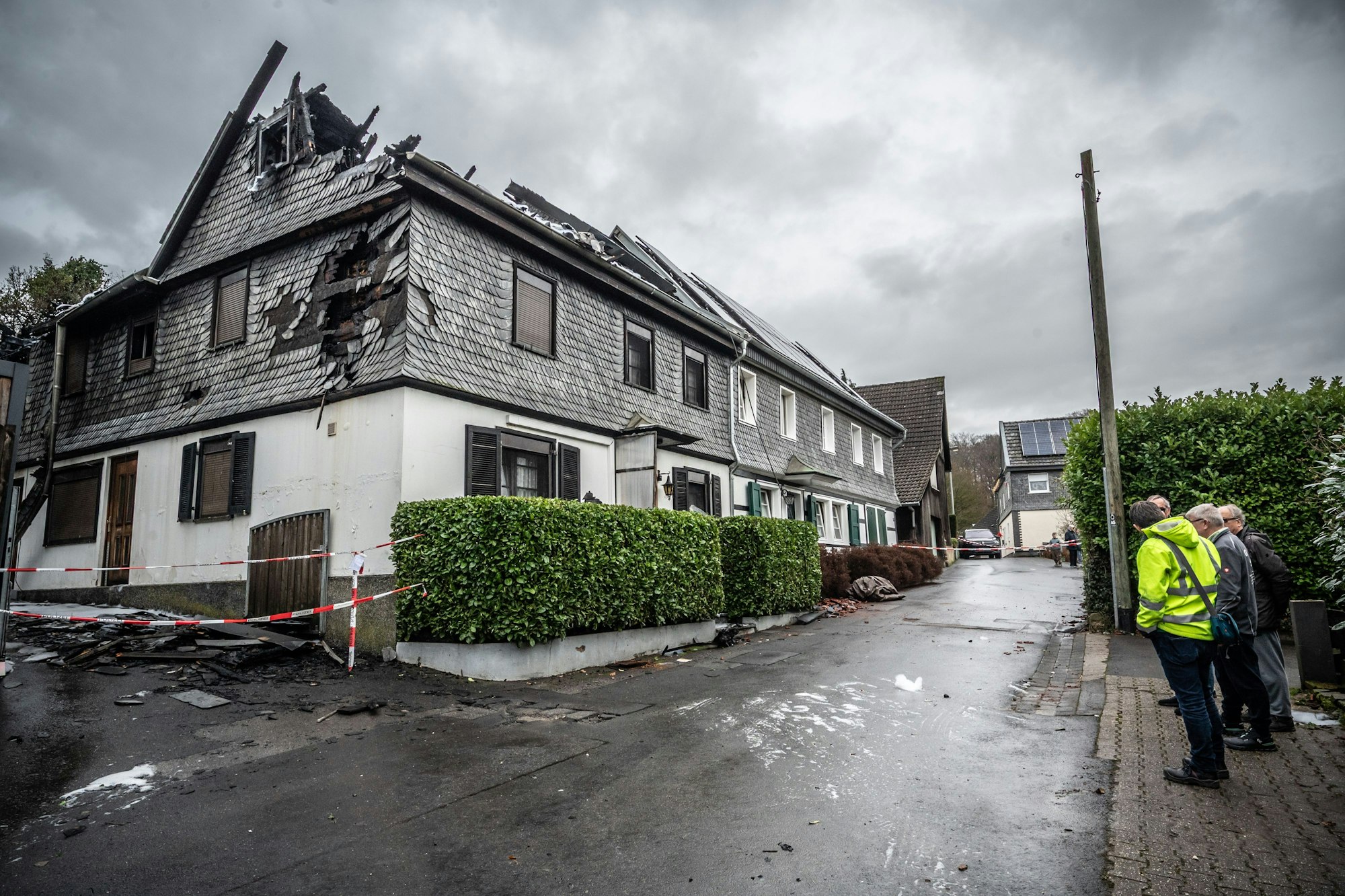 Brand eines Hauses in Grund. Bild: Ralf Krieger