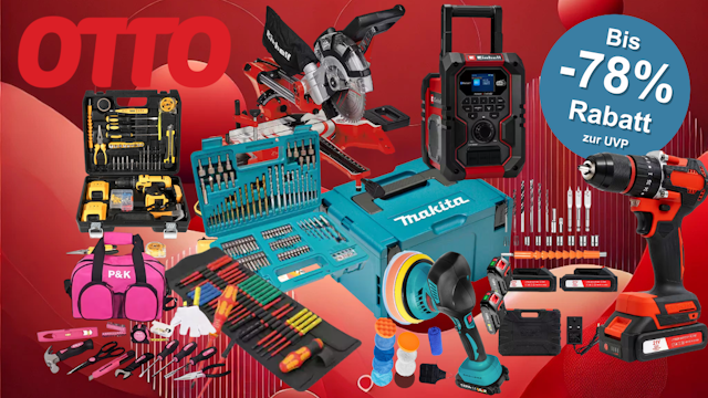 Elektrowerkzeug von Makita, Einhell, Bosch und mehr.