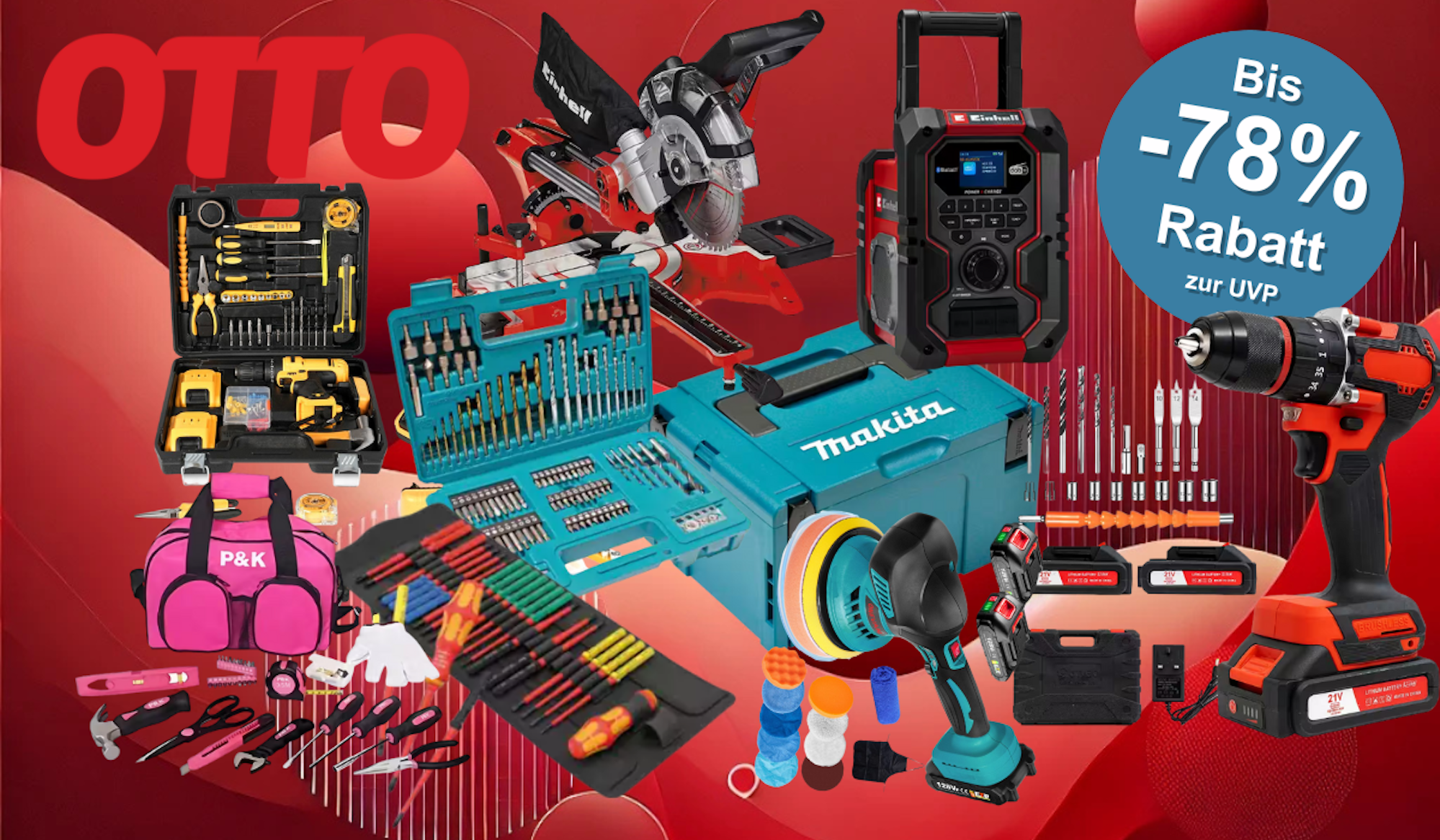 Elektrowerkzeug von Makita, Einhell, Bosch und mehr.