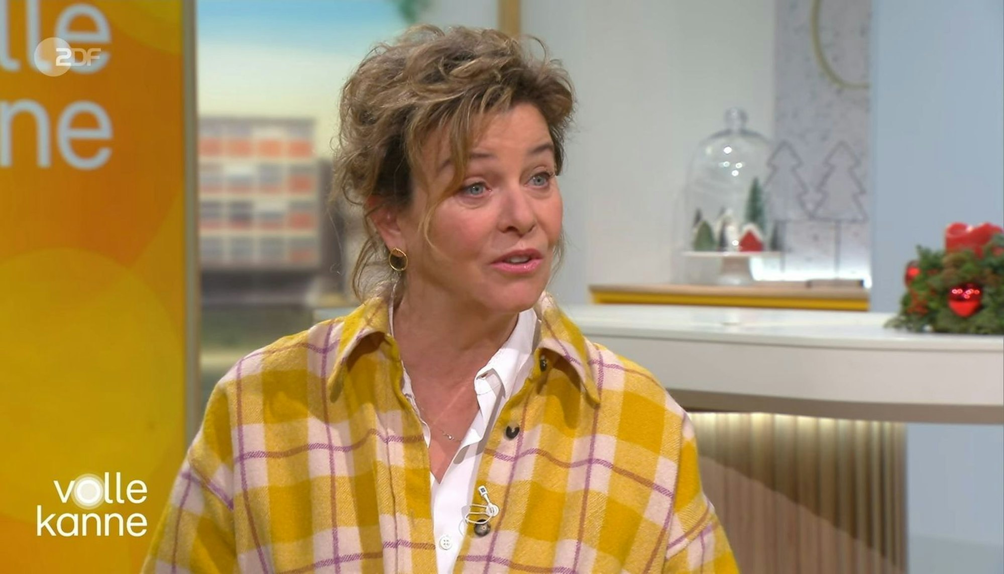 Ex-“Tatort“-Star Margarita Broich sprach bei „Volle Kanne“ über ihre verstorbene Schauspielkollegin Hannelore Elsner. (Bild: ZDF)