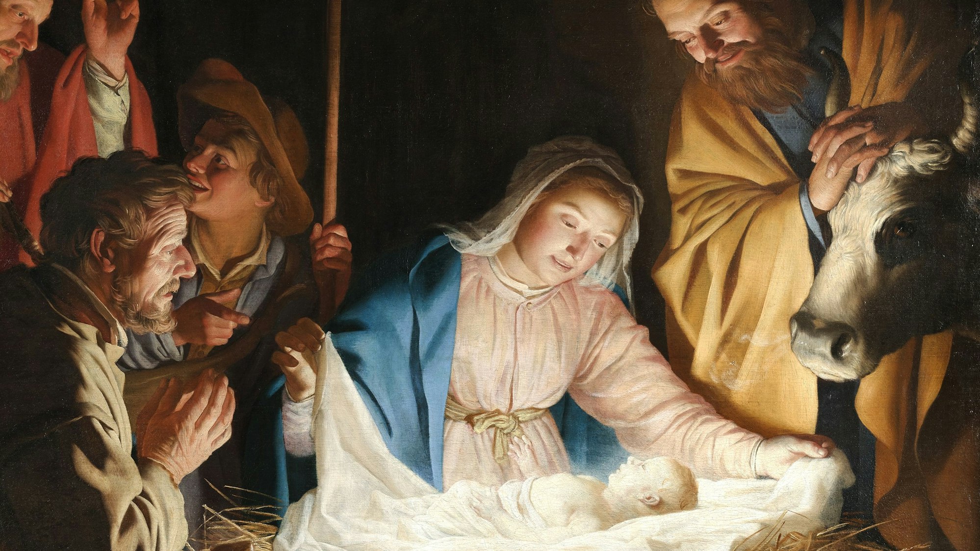 Gerrit von Honthorst: Anbetung der Hirten (Ausschnitt), Wallraf-Richartz-Museum