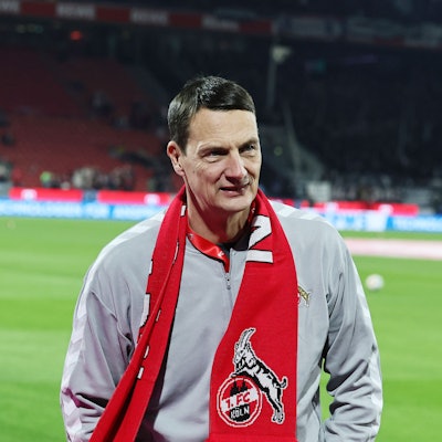1. FC Köln vs. Eintracht Frankfurt, 11. Spieltag, 22.11.2025, 18.30 Uhr, Ulf Sobek (1. FC Köln), Bild: Herbert Bucco